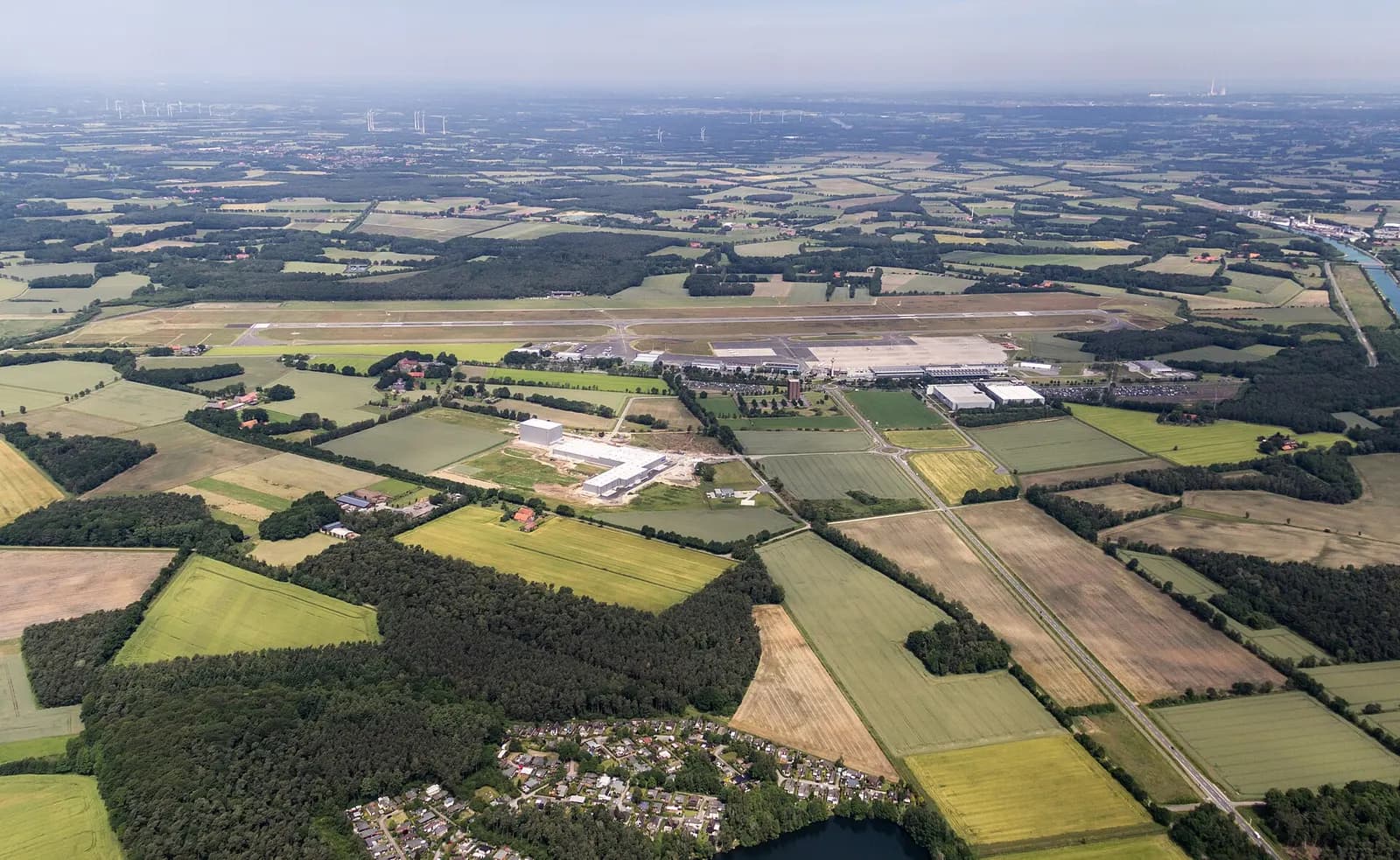 Airport of Münster-Osnabrück , Greven , North Rhine-Westphalia , Germany