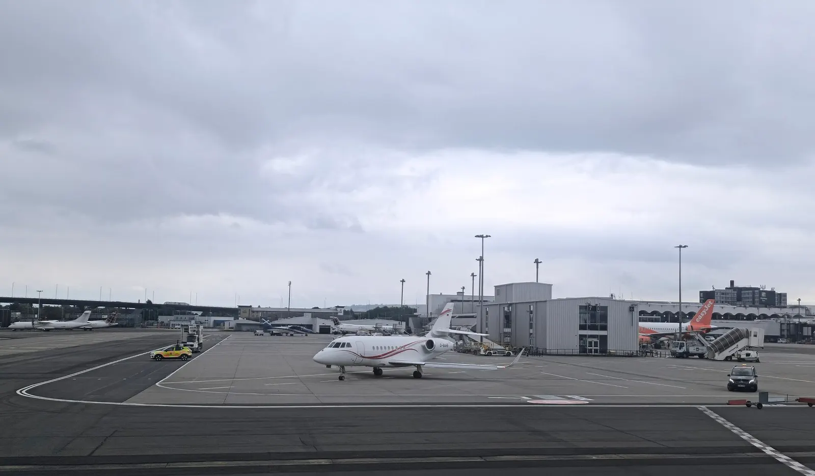 Private jet at Glasgow Airport