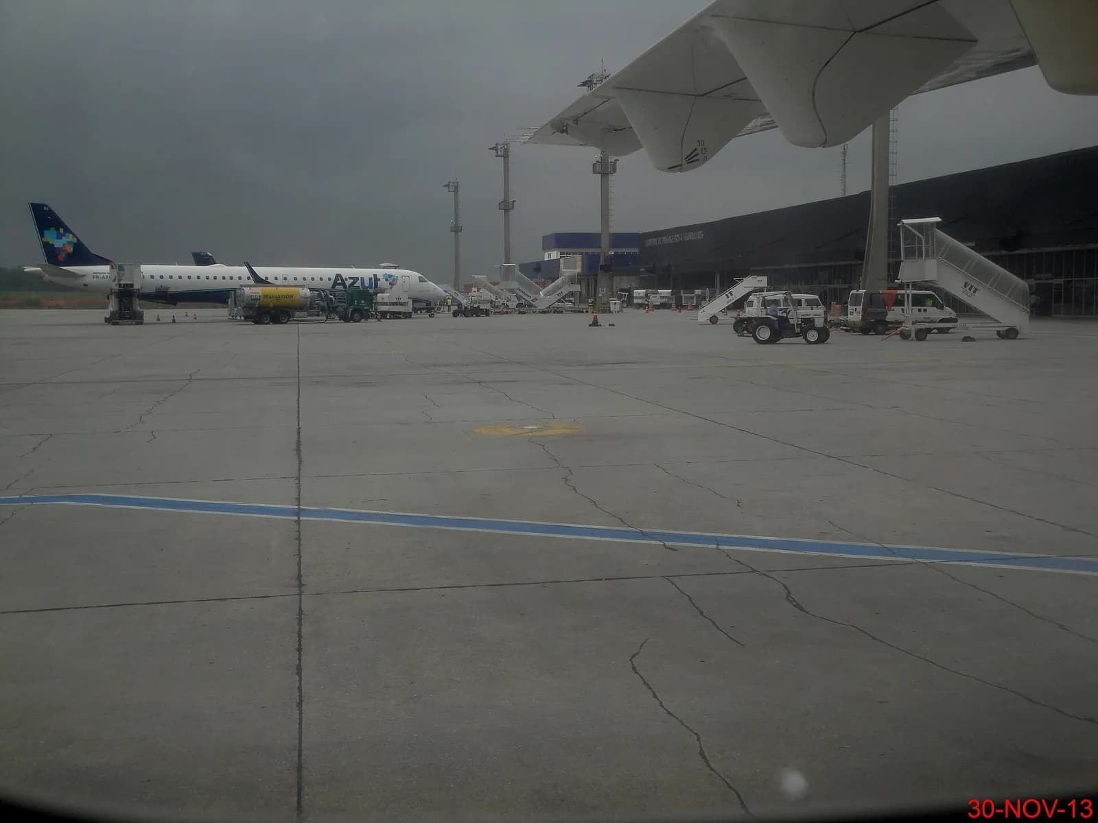 Exterior of Terminal 4, a separate passenger terminal set apart from the main GRU complex.
