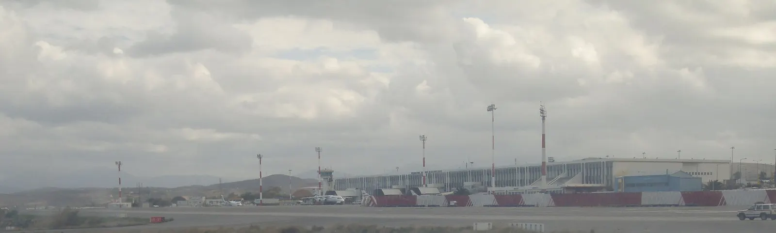 Heraklion International Airport terminal and airfield in 2008