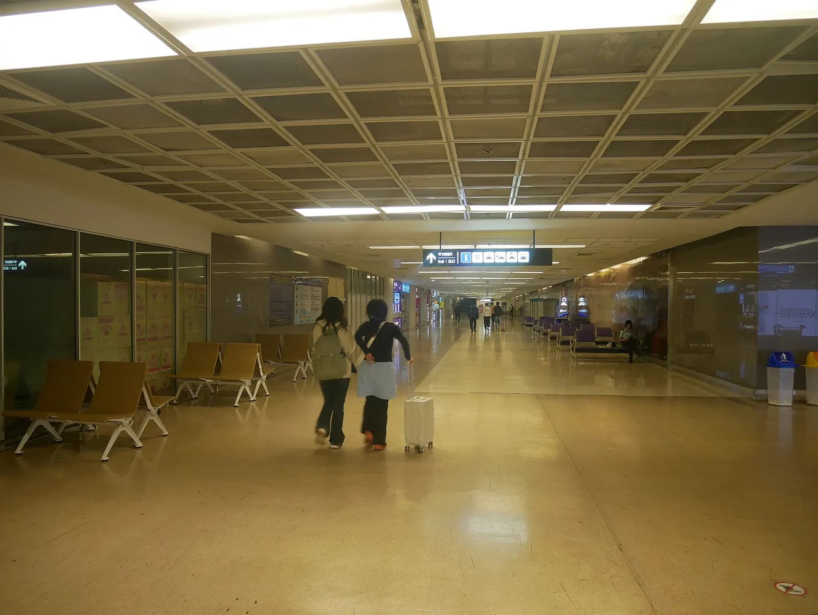Phuket International Airport exterior and roadway approach