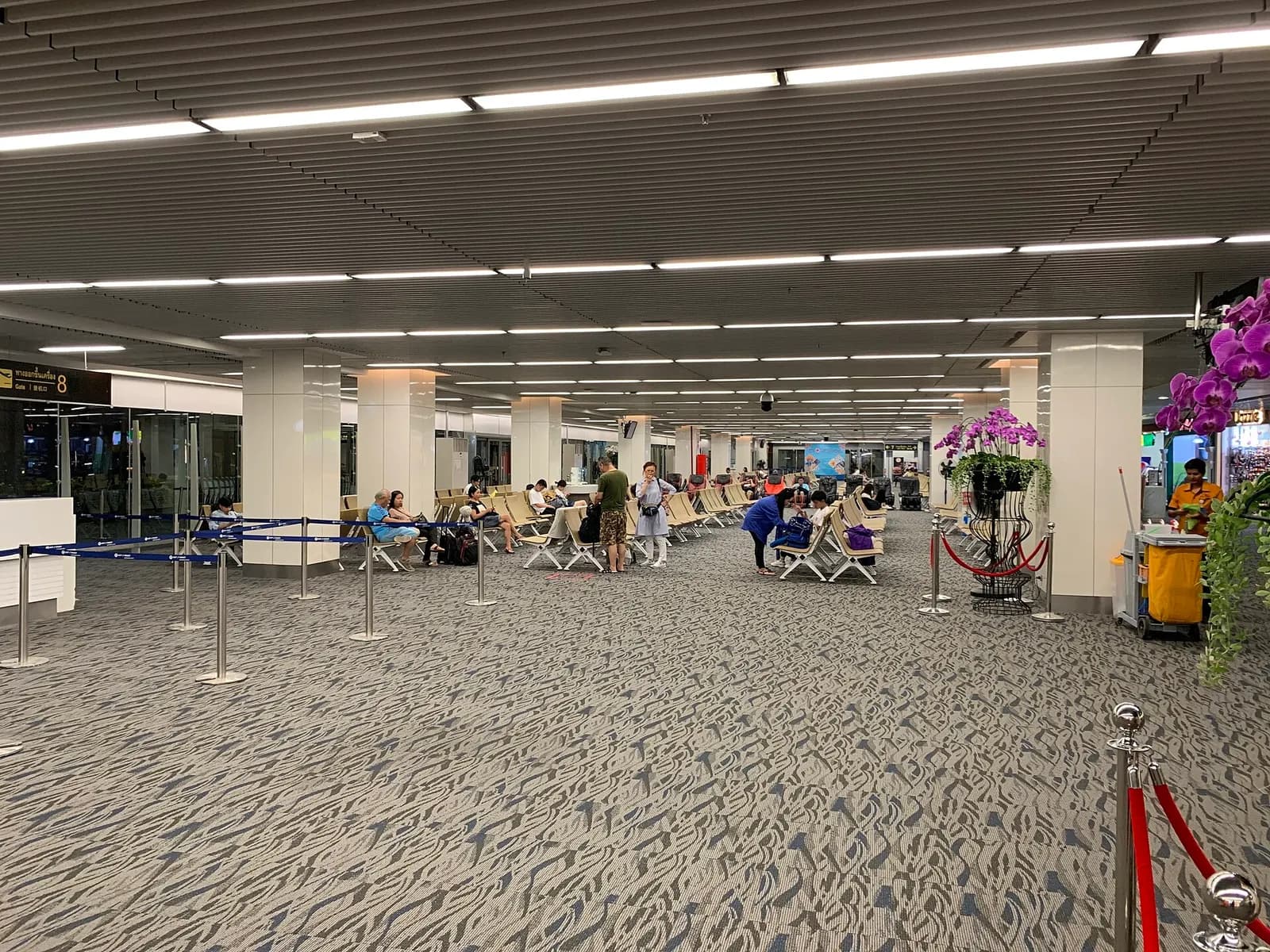 Phuket International Airport domestic terminal interior, 2019