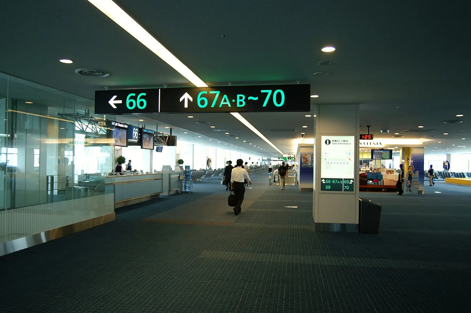 羽田第2ターミナルの南ピア。 (2007/07/03 Tokyo International Airport, JAPAN)