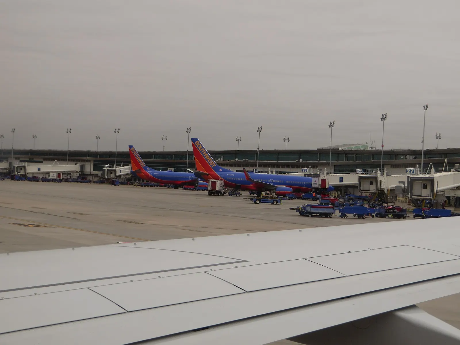 William P. Hobby Airport is a public airport in Houston, Texas, 7 miles (11 km) from downtown Houston. Hobby is Houston's oldest commercial airport and was its primary commercial airport until George Bush Intercontinental Airport opened in 1969. After the opening of Intercontinental, Hobby became a 