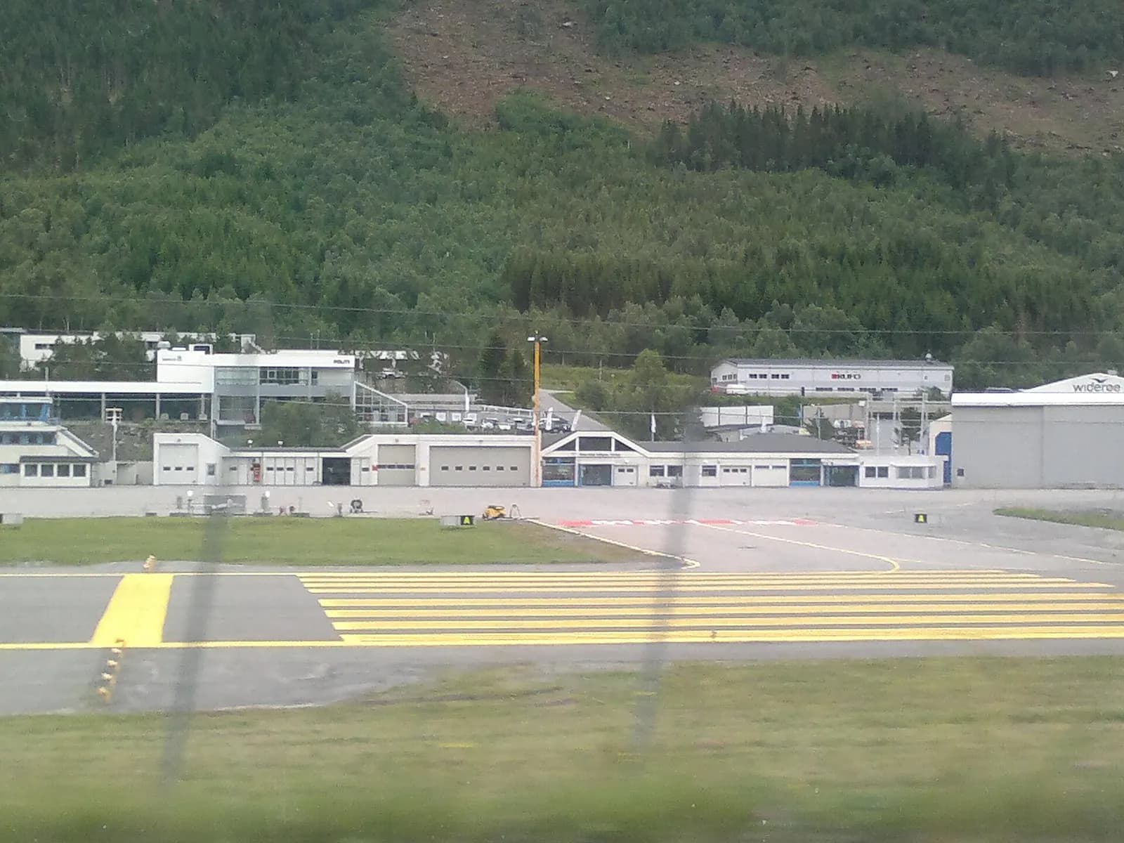 Exterior view of Ørsta–Volda Airport buildings at Hovden