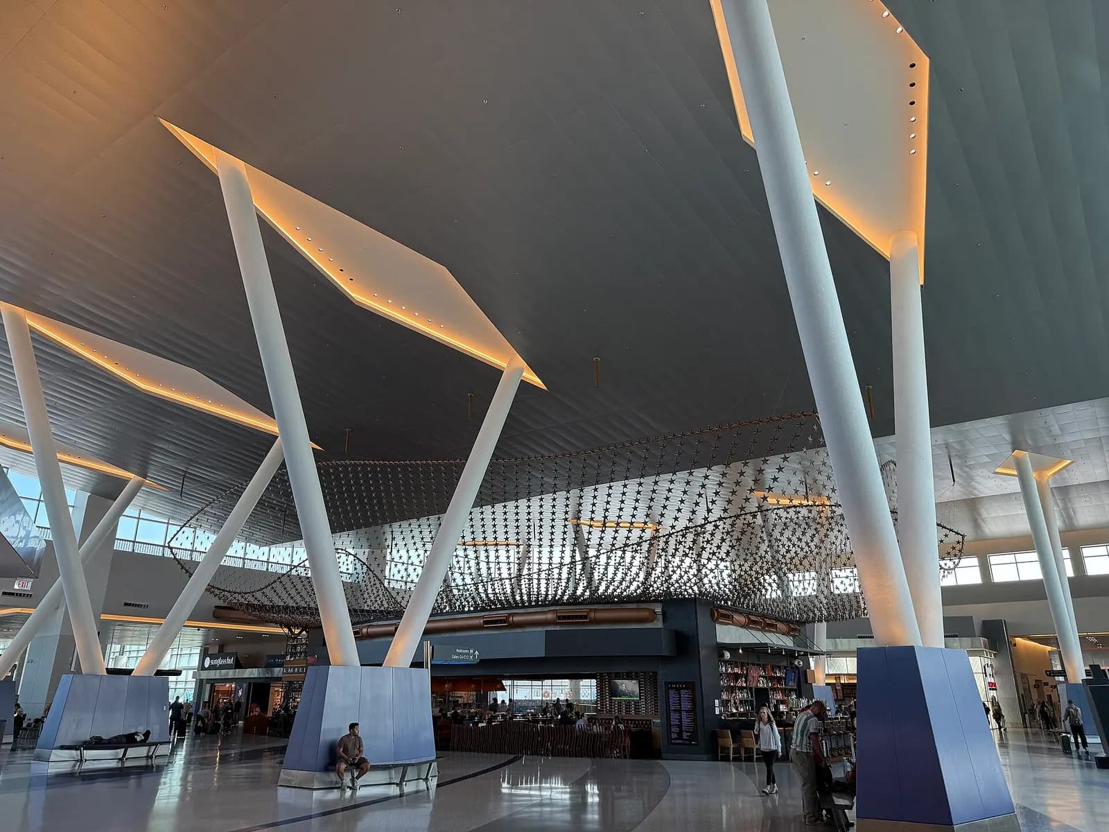 The interior of Terminal C at George Bush Intercontinental Airport in Houston, Harris County, Texas