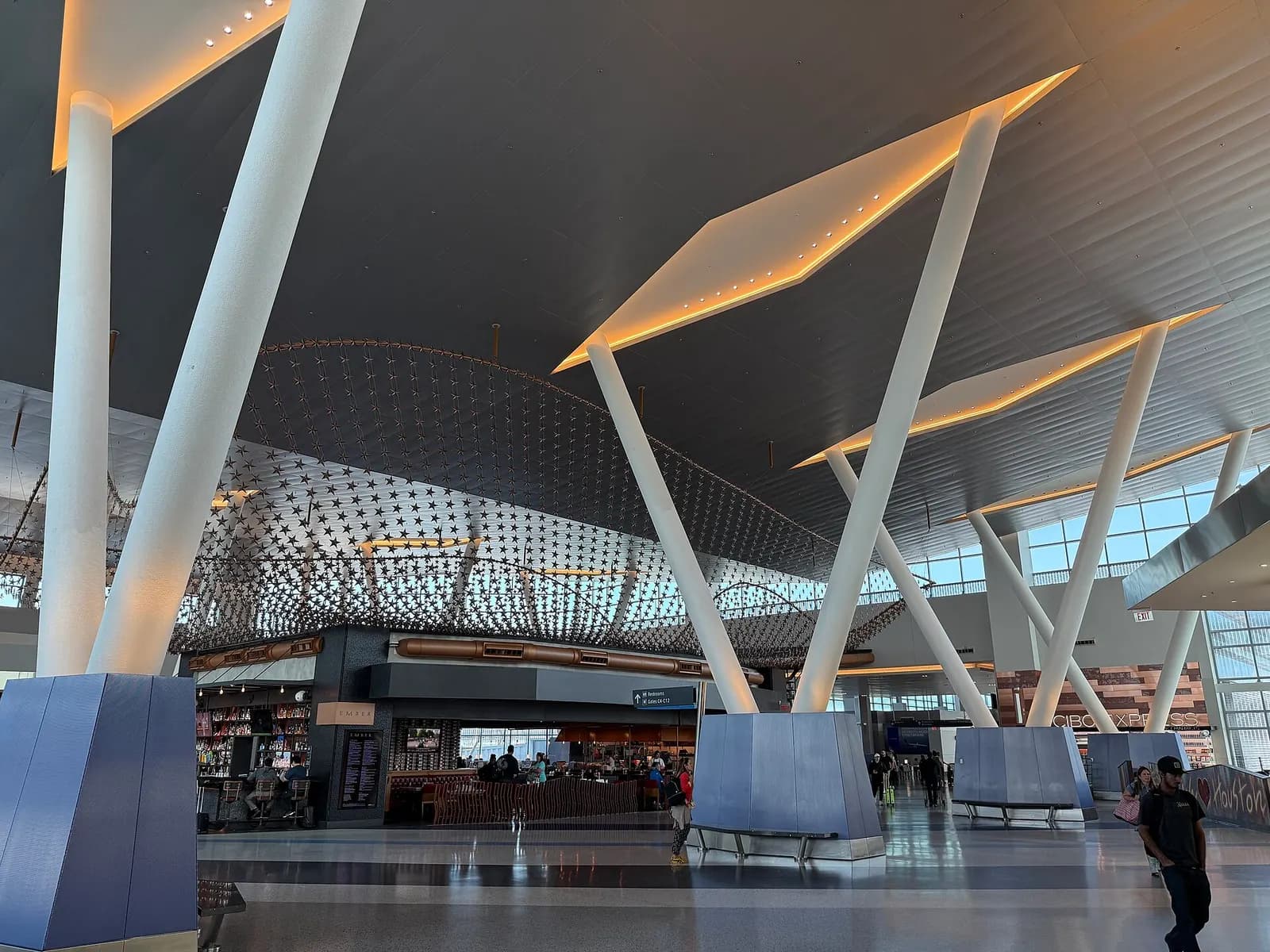 The interior of Terminal C at George Bush Intercontinental Airport in Houston, Harris County, Texas
