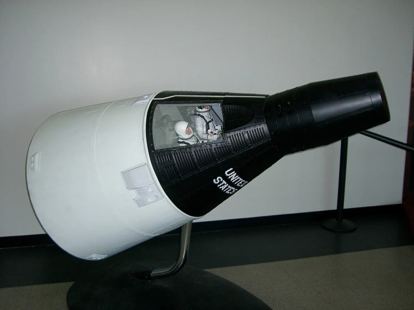 Gemini scale model from the NASA exhibits at Terminal D at George Bush Intercontinental Airport