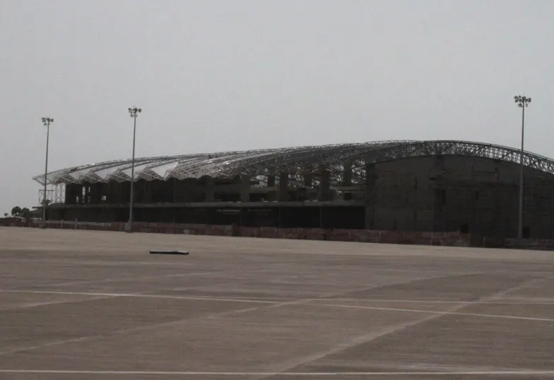 Exterior of Indore airport new terminal building