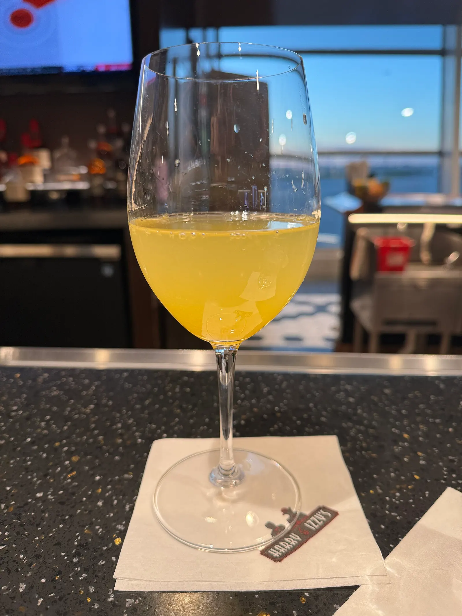 Mimosa at Harry & Izzy's at the Indianapolis International Airport