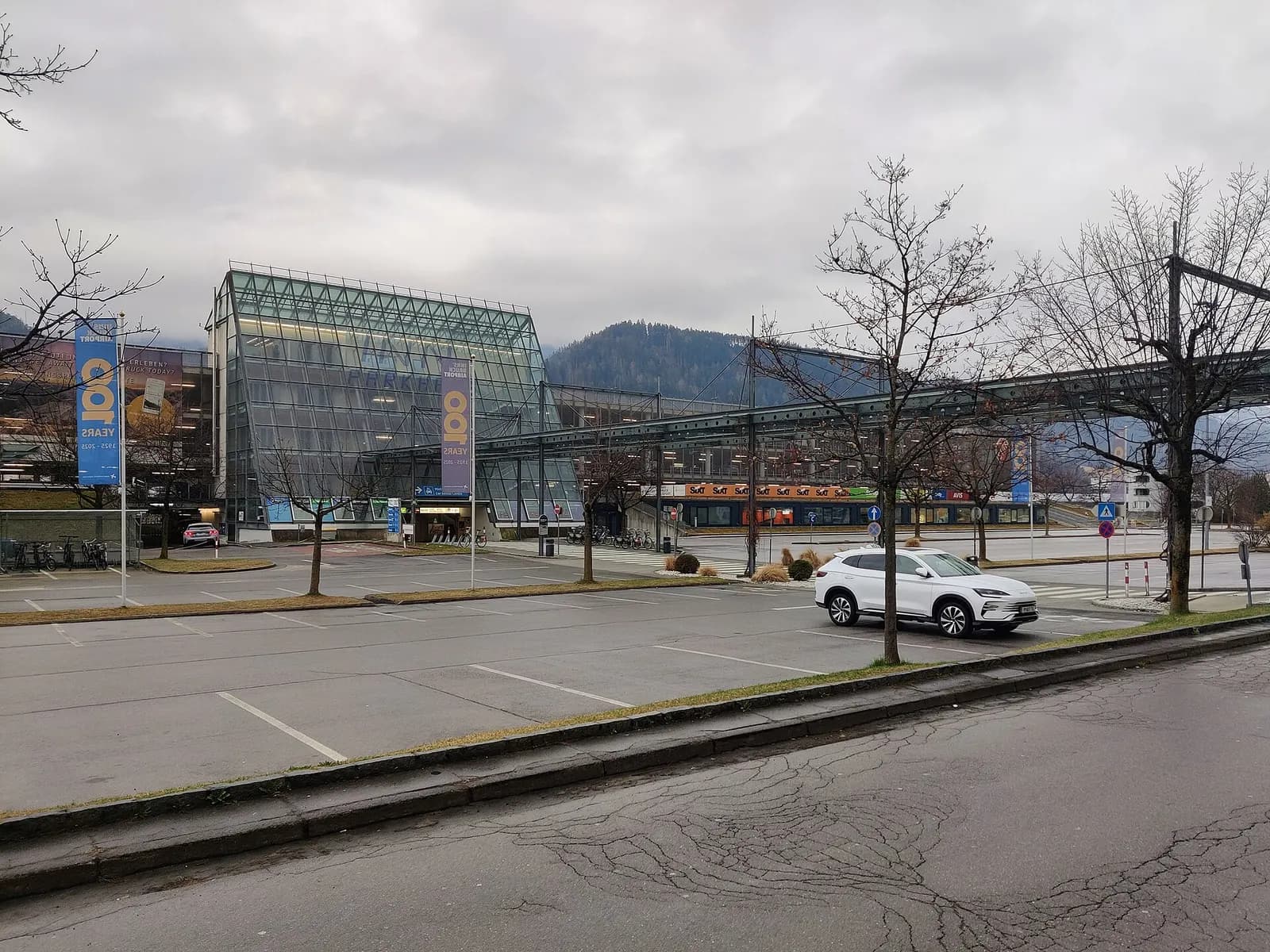 Innsbruck Airport terminal and airfield in March 2026