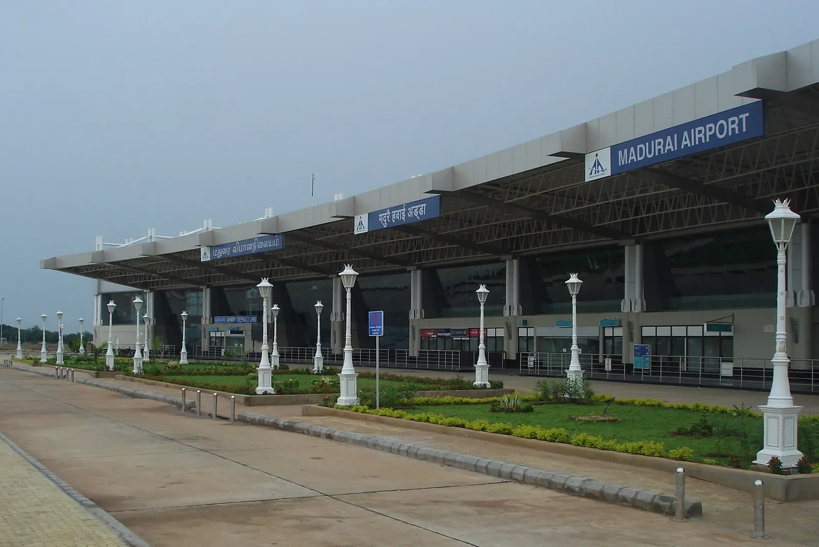 This picture shows the Madurai Airport's New Terminal [Unfinished in This Photo].