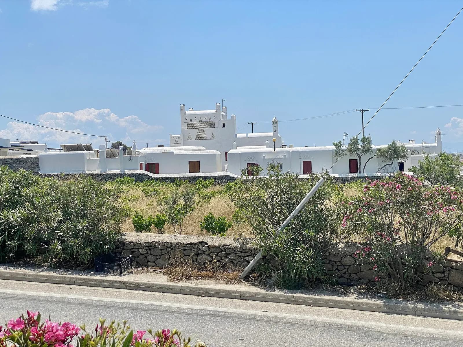 Historically quite common on the island of Mykonos, the dovecote was once part of many houses, allowing residents to keep pigeons and other birds. Today, few houses retain their dovecotes, and are more typical of the general white stucco Cycladic houses found on Greek islands in the Aegean.