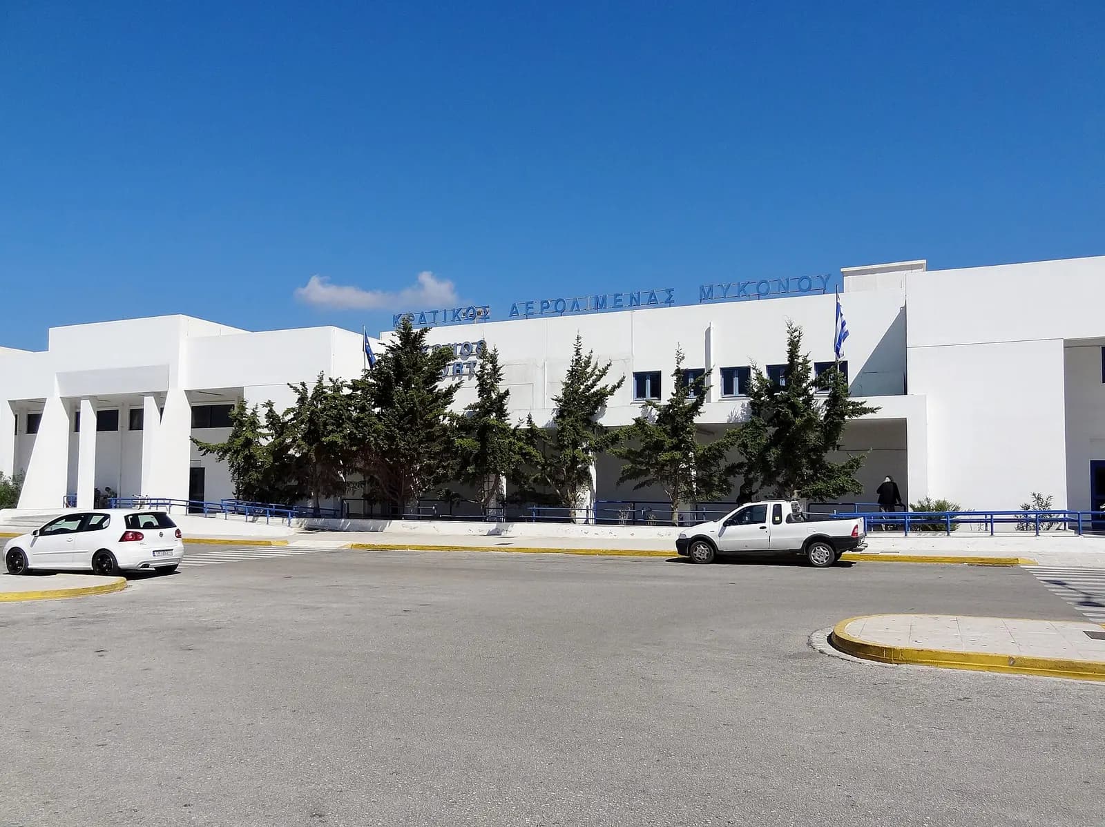 Flughafen auf Mykonos, Kykladen, Griechenland