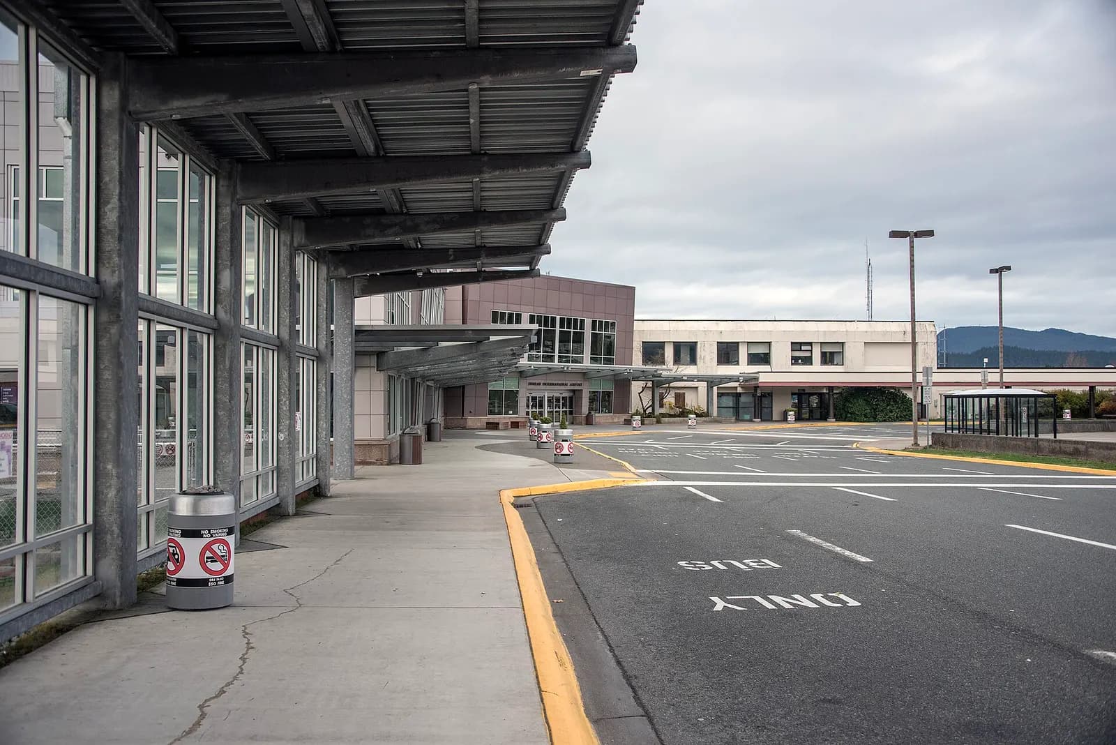 New and old Juneau Airport terminal buildings photographed 29 October 2018.