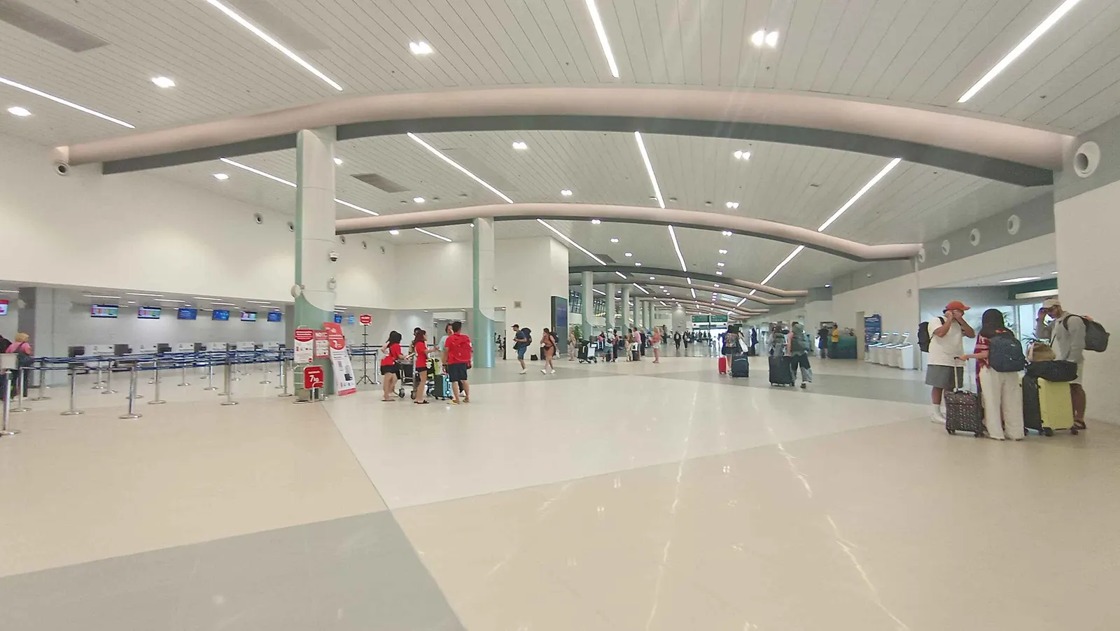 Checking counter at KBV new terminal