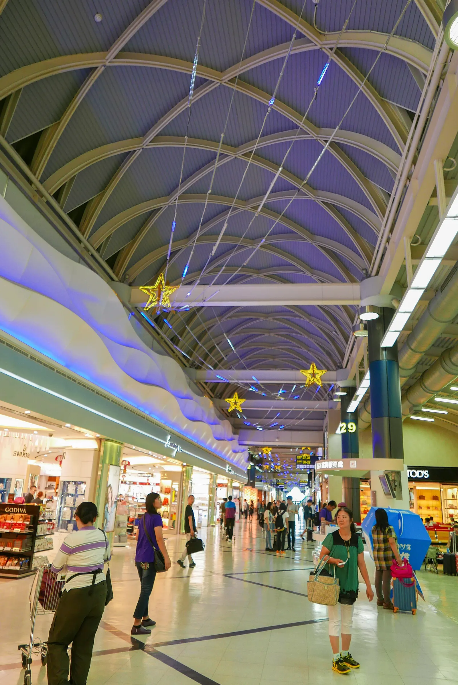 Duty-free and boarding-gate corridor at Kaohsiung International Airport