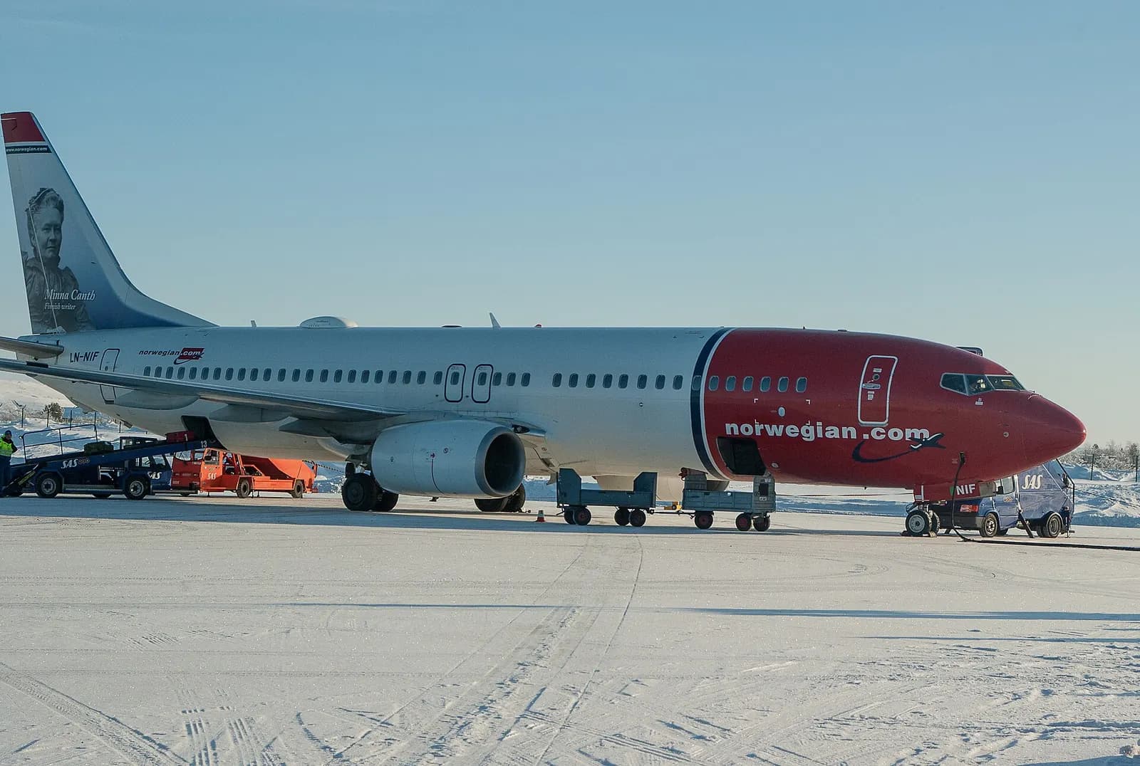Norwegian aircraft at Kirkenes Airport (KKN)