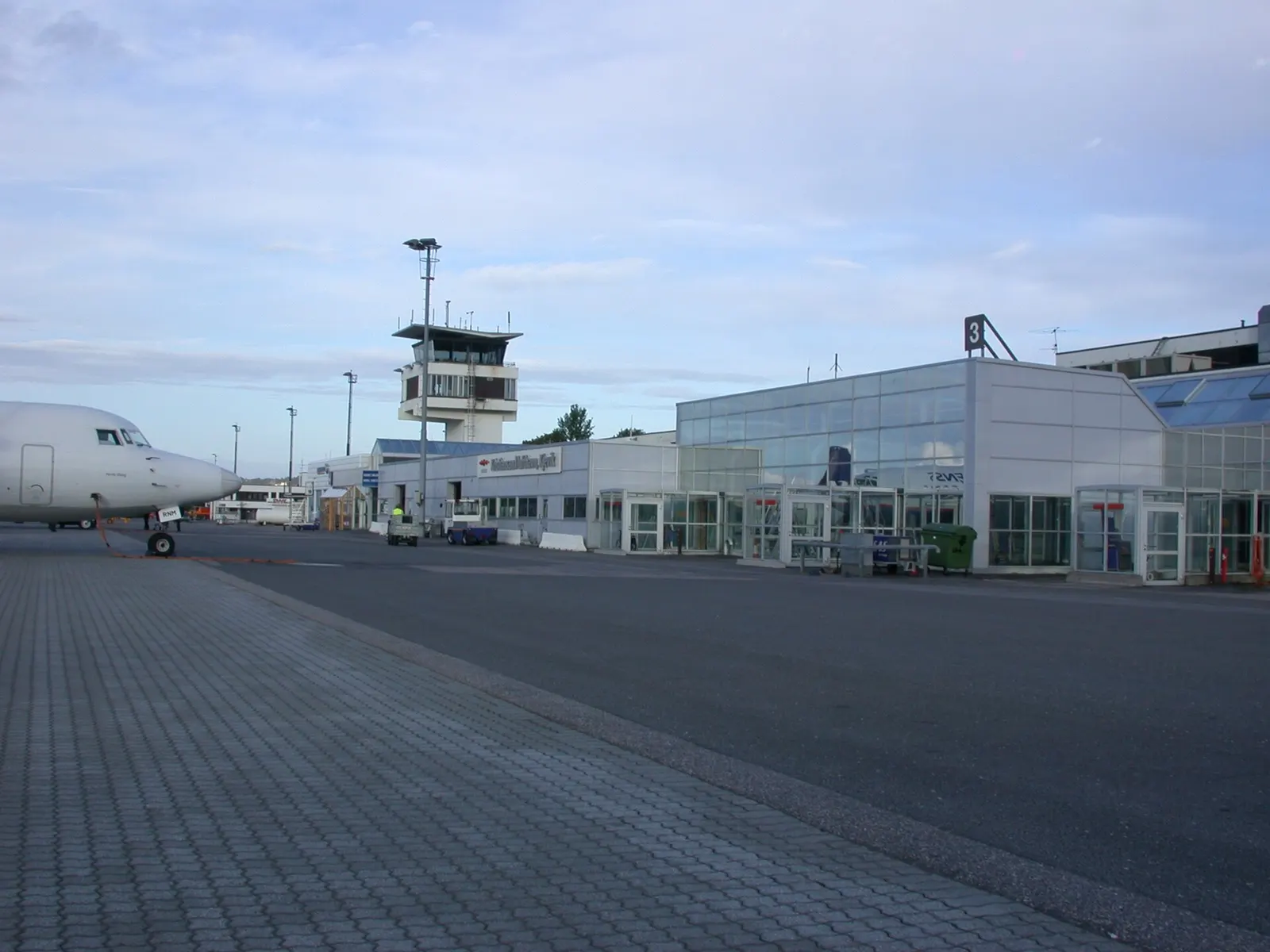 Exterior view of Kristiansand Airport, Kjevik terminal campus