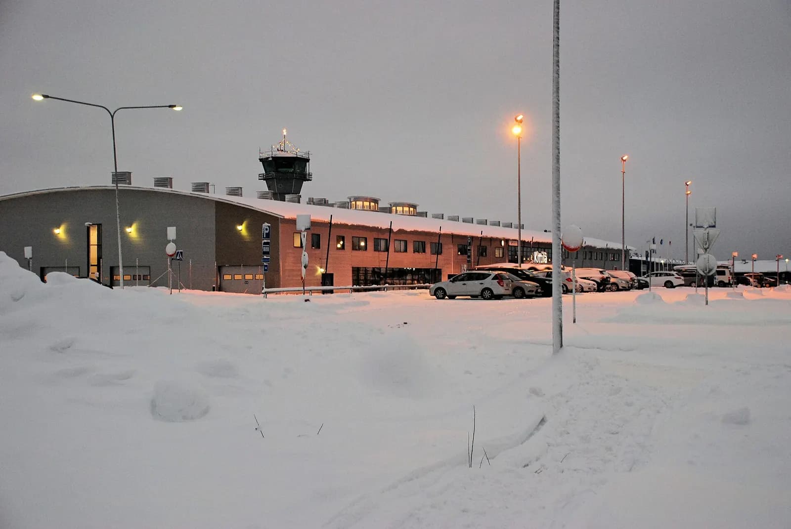 Terminal of the Kittilä Airport in Kittilä, Finland
