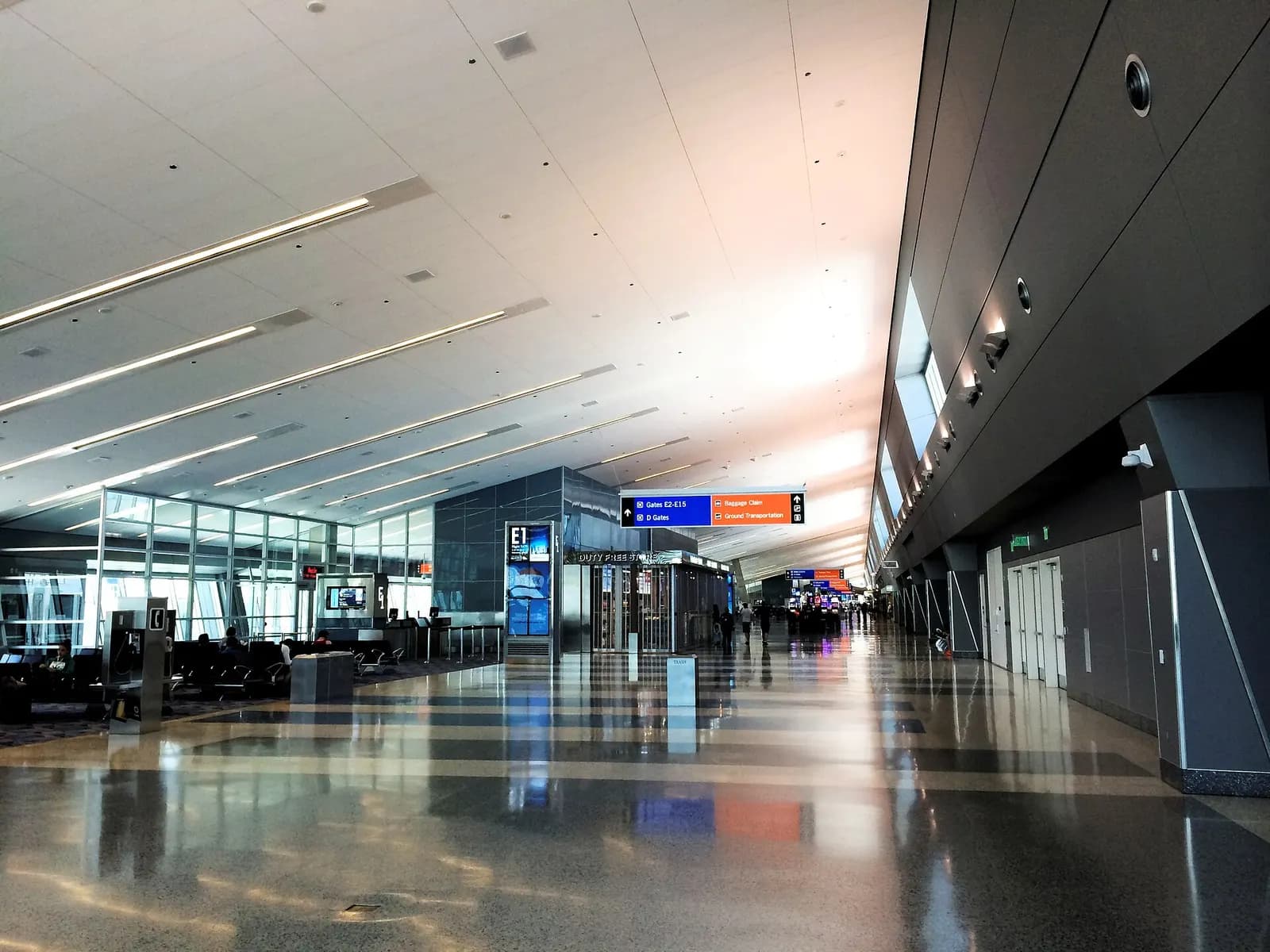 Interior of Terminal 3 at McCarran International Airport, Las Vegas, Nevada