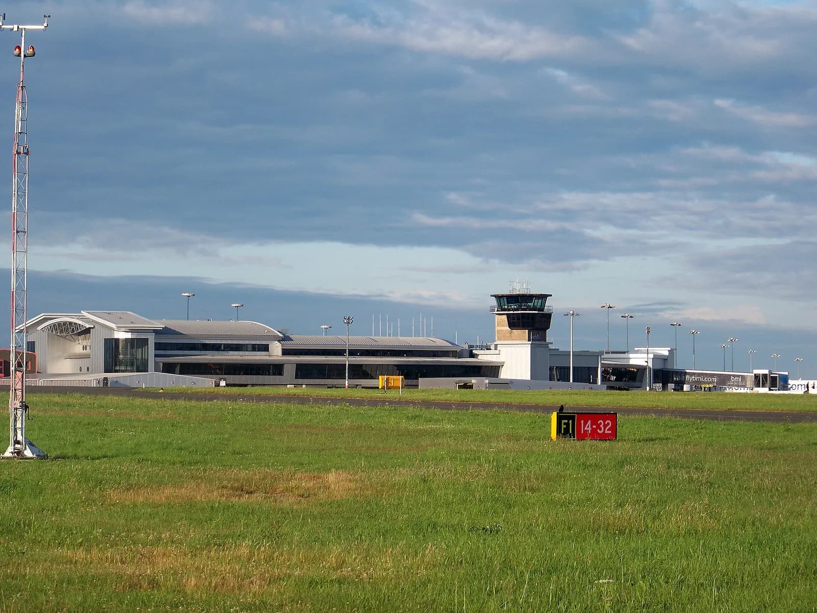 The airside of the terminal buildings at Leeds Bradford International Airport, Leeds, West Yorkshire, UK. Taken on the evening of Thursday the 1st July 2009.