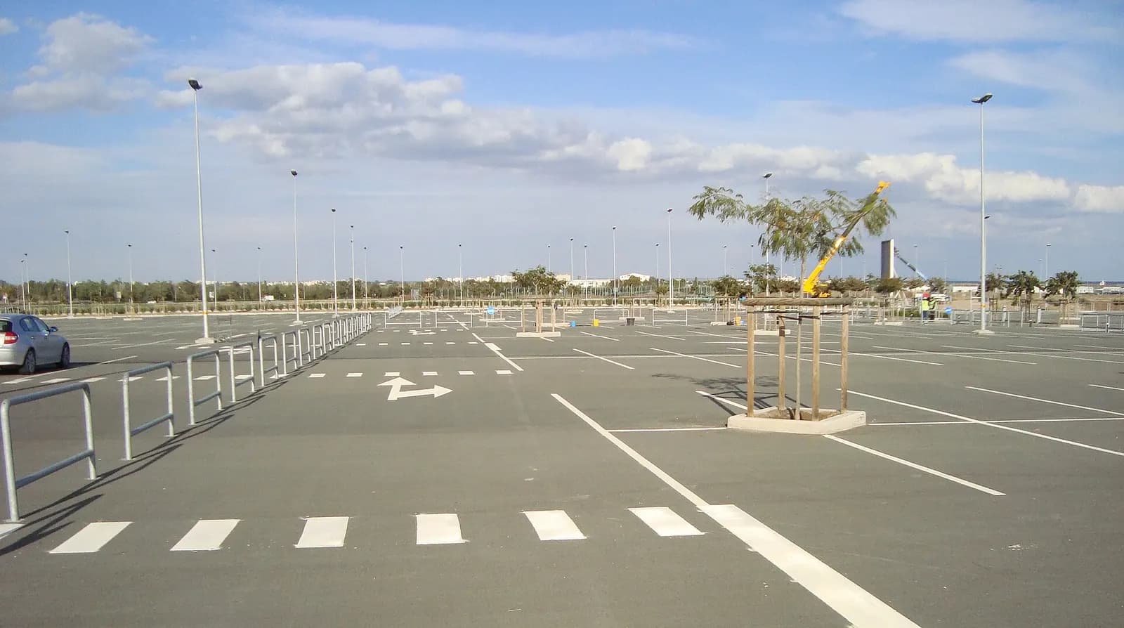 Parking of Larnaca International Airport in the Republic of Cyprus