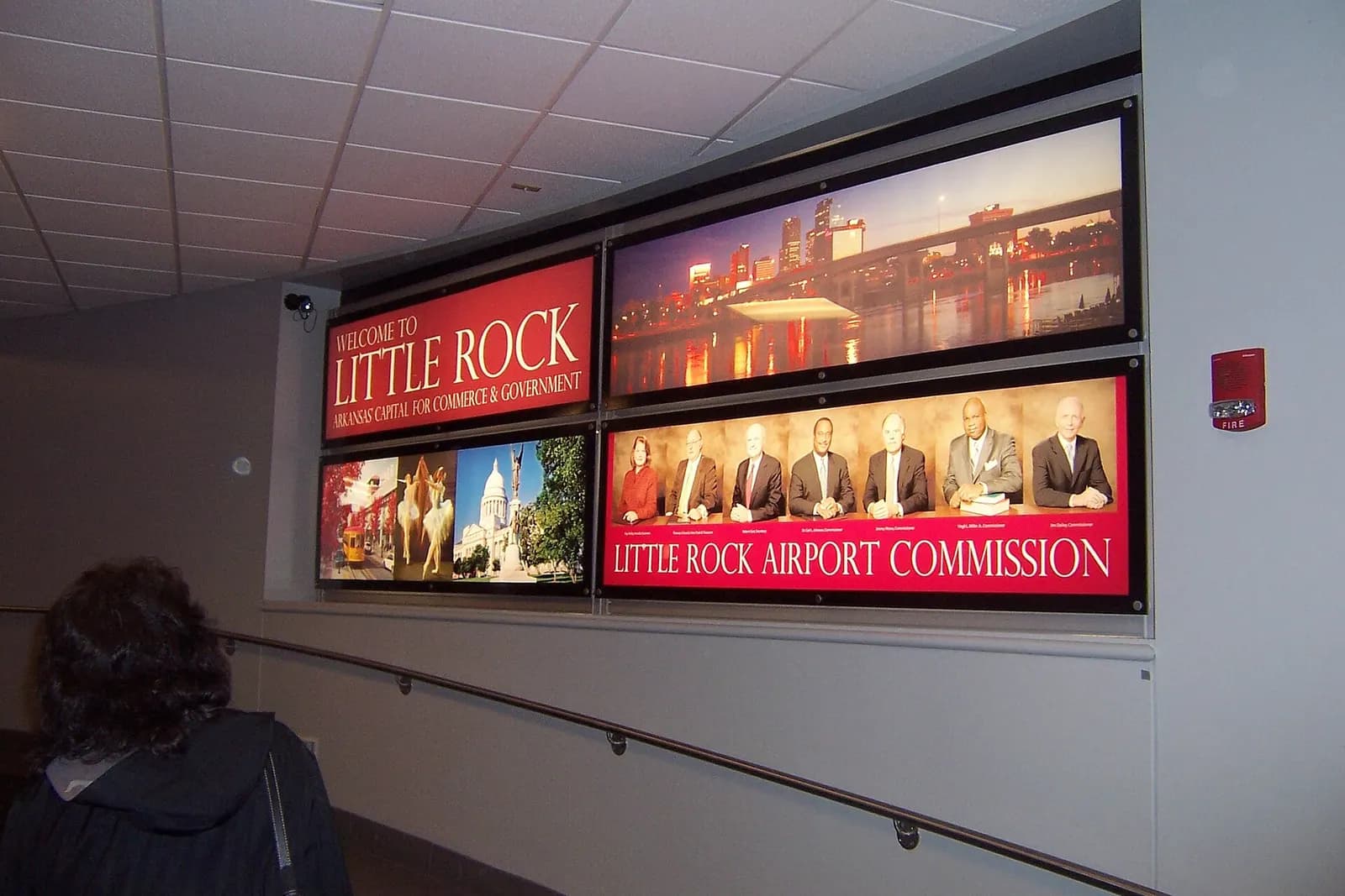 Welcome sign at Little Rock National Airport photographed 13 November 2008.