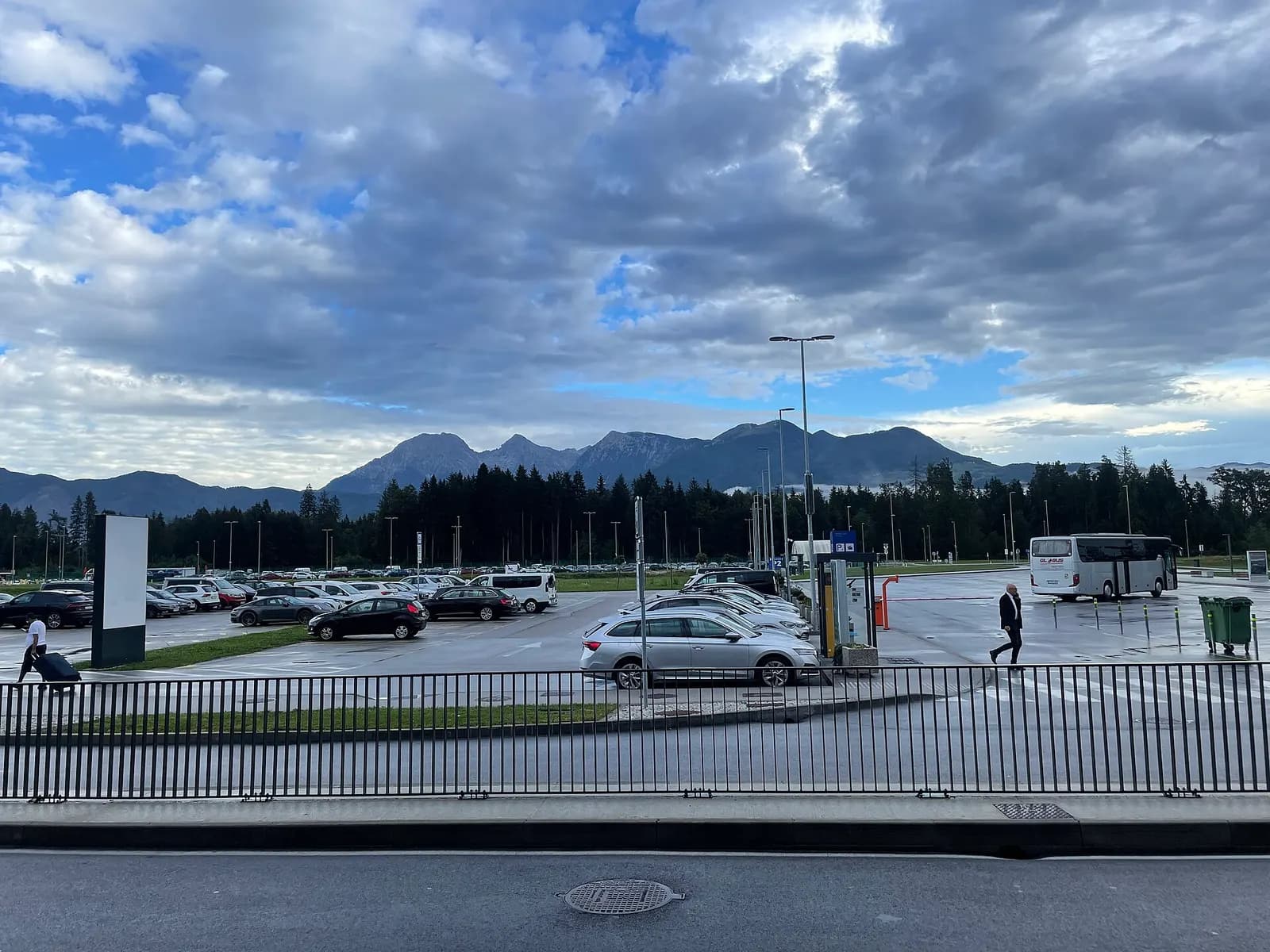 Exterior view of Ljubljana Jože Pučnik Airport terminal