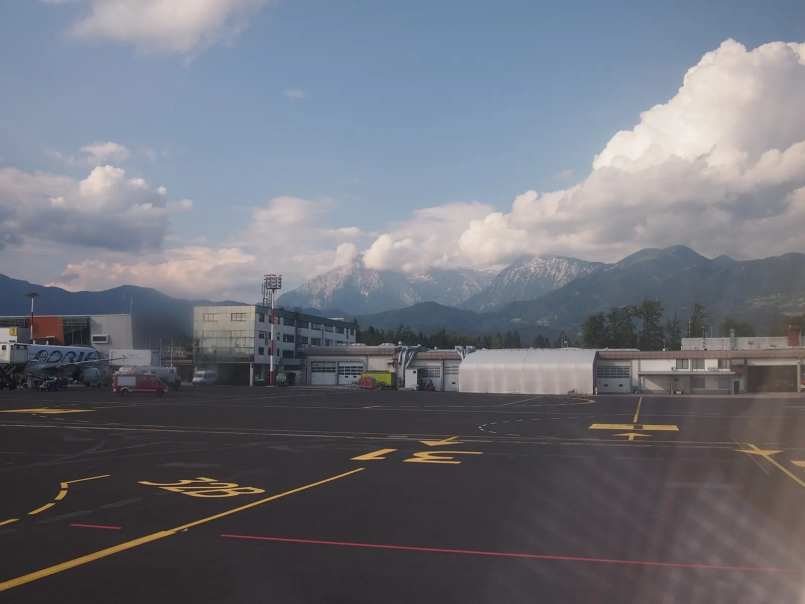 Second apron view at Ljubljana Jože Pučnik Airport, June 2014