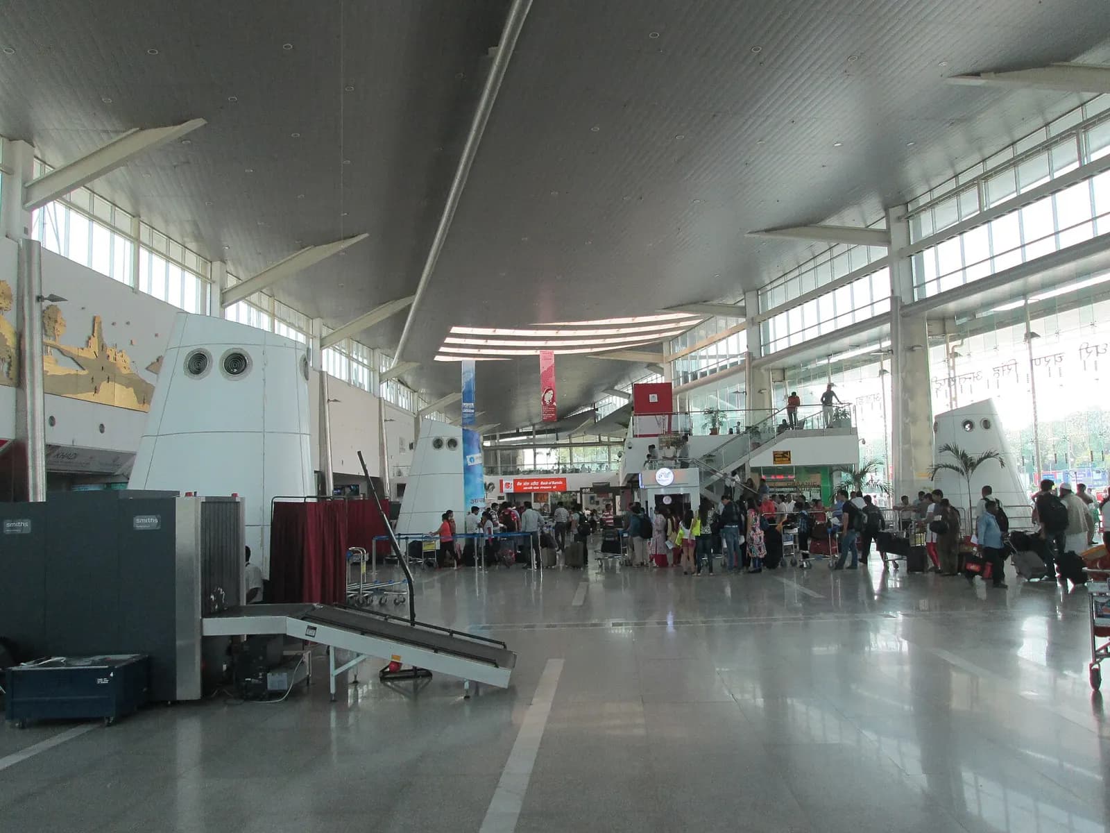 Inside the terminal building, Chaudhry Charan Singh International Airport, Lucknow (formerly Amausi Aiport)