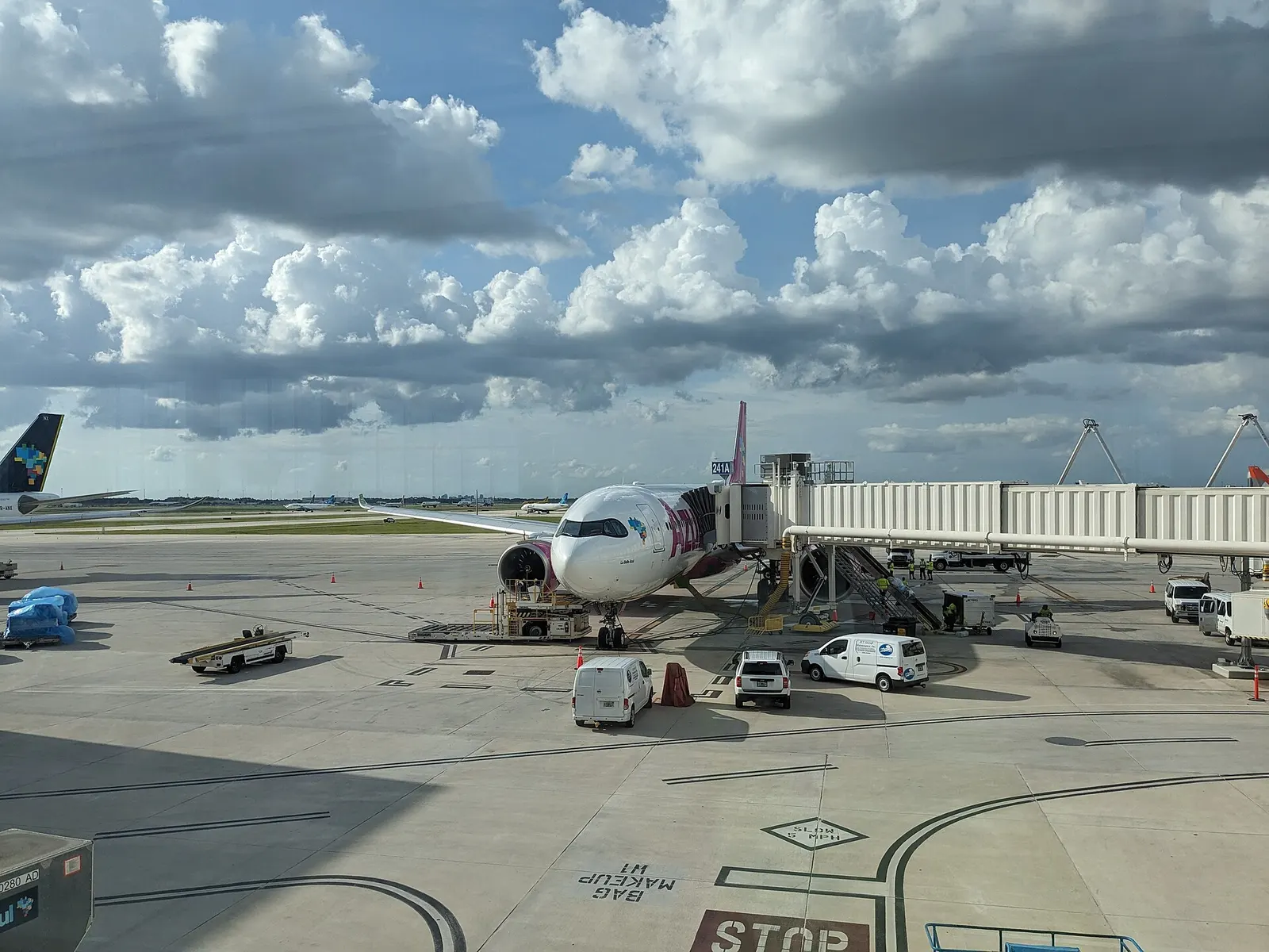 An Azul Airlines jet at Gate 241 (Terminal C) at MCO
