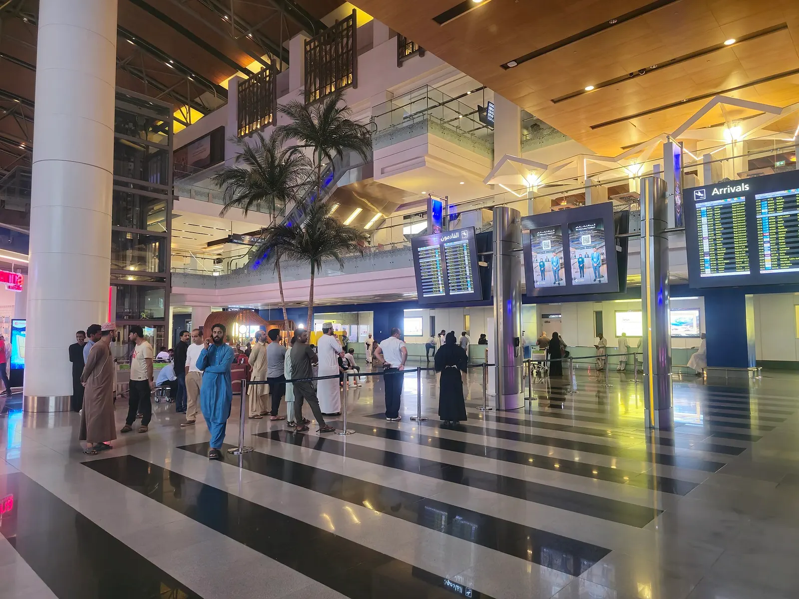 Arrivals Hall at Muscat International Airport in 2024