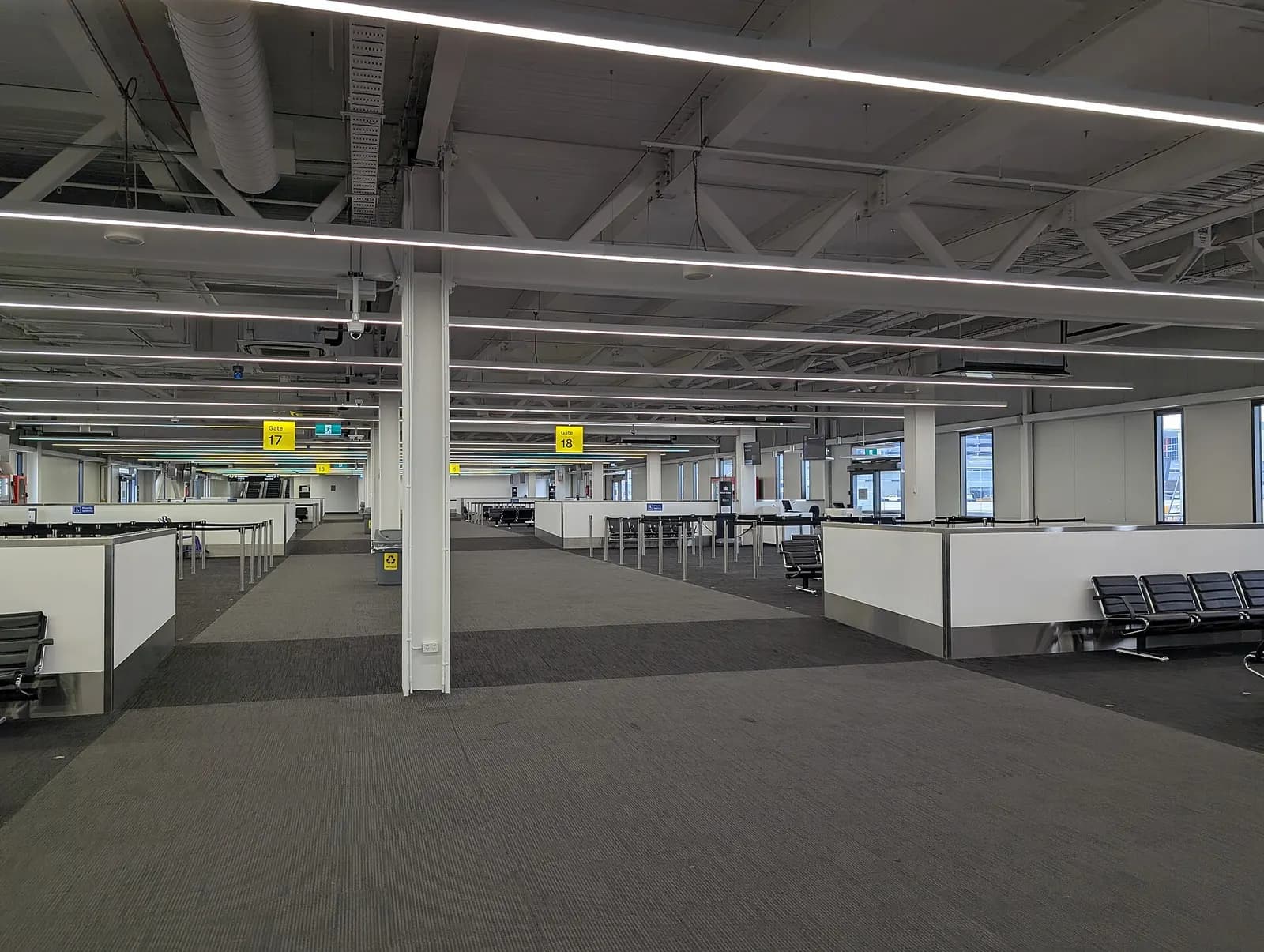 Gates at Terminal 4 in Melbourne Airport in September 2025