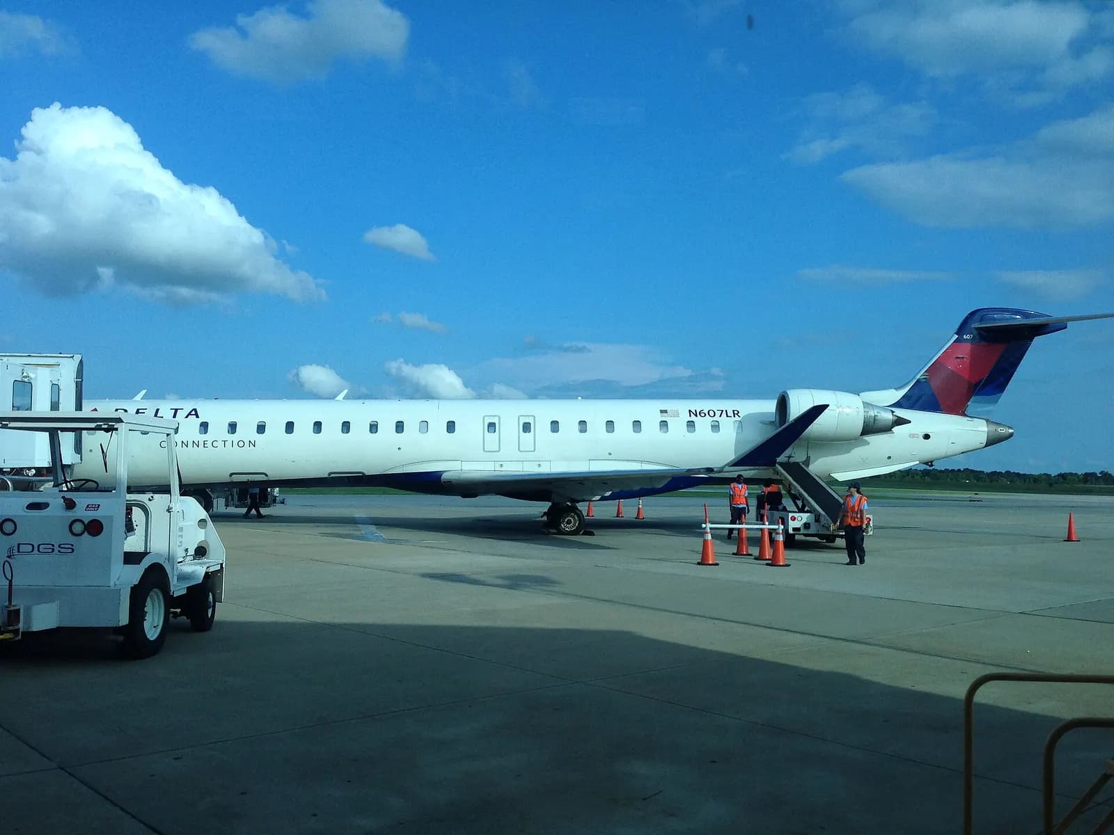 Delta Connection CRJ-900 parked at Montgomery Regional Airport
