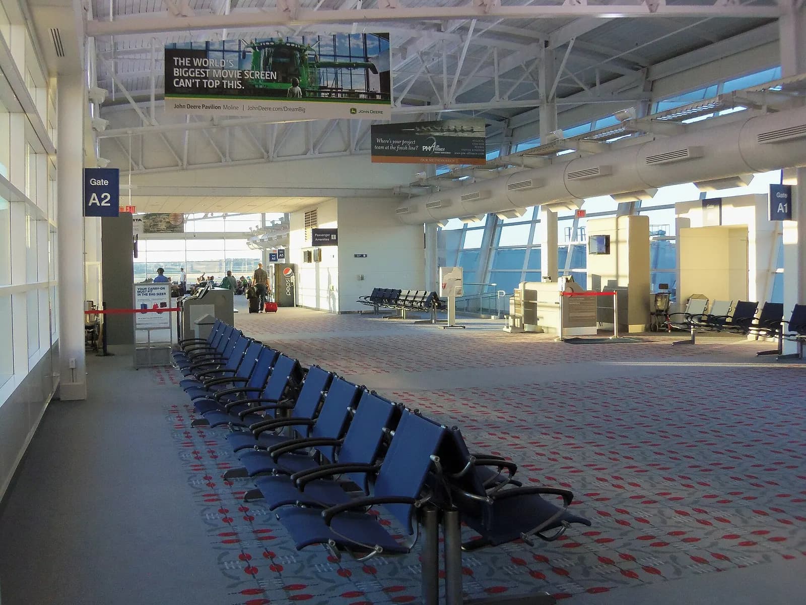 Historic August 2013 Concourse A holdroom at Quad Cities International Airport