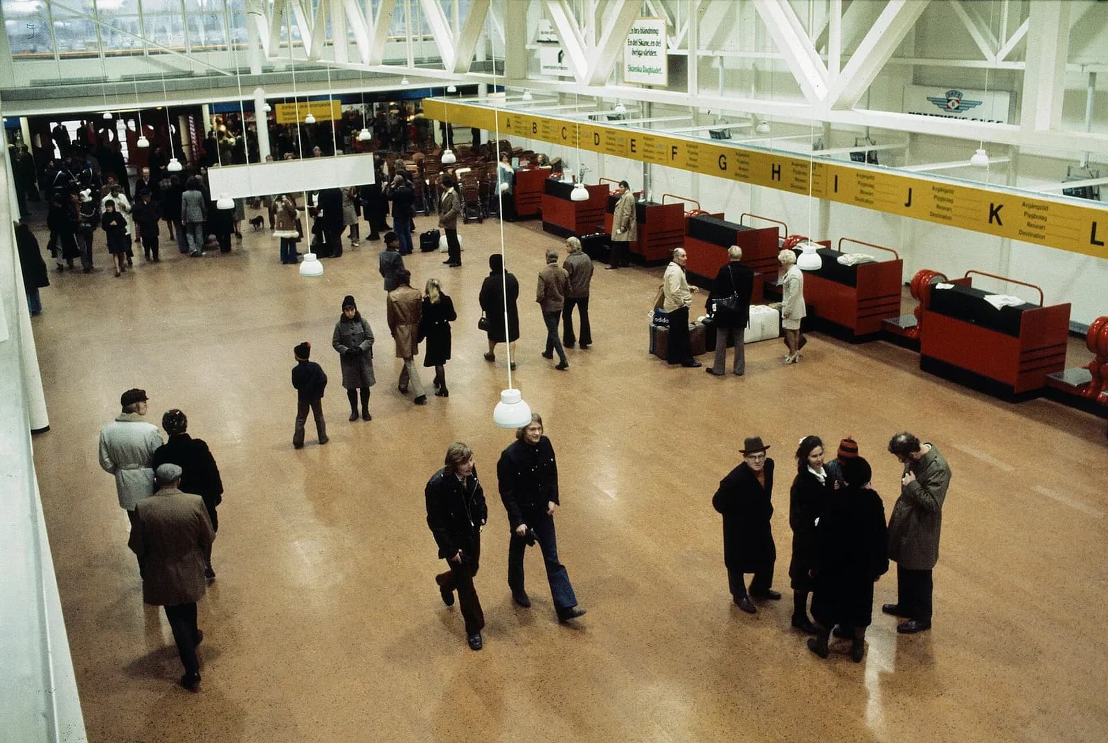 Airport Sturup Malmö MMX, Interior of terminal at Sturup Airport, Malmö.