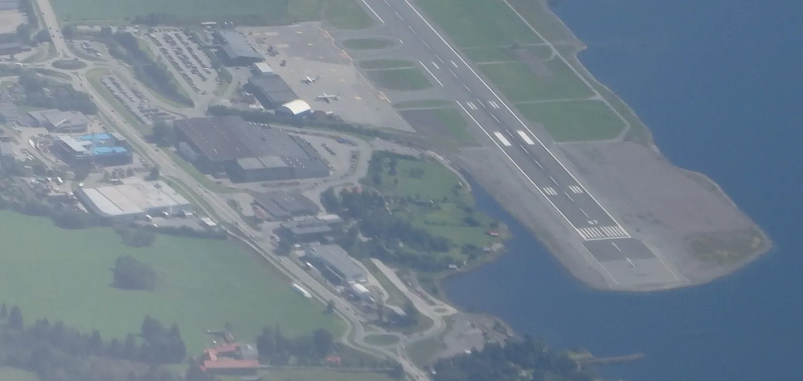 Aerial view of Molde Airport, Årø