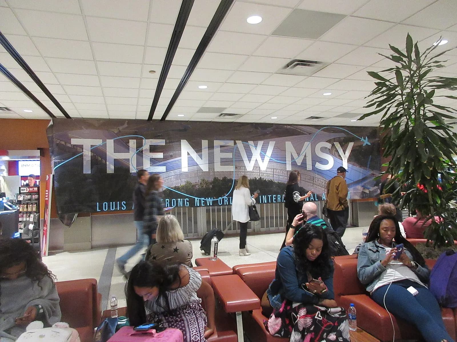 Louis Armstrong New Orleans International Airport. A new terminal across the runway from here is supposed to open next month and this one shut down. Thanks & kudos to Ms. Hollie.