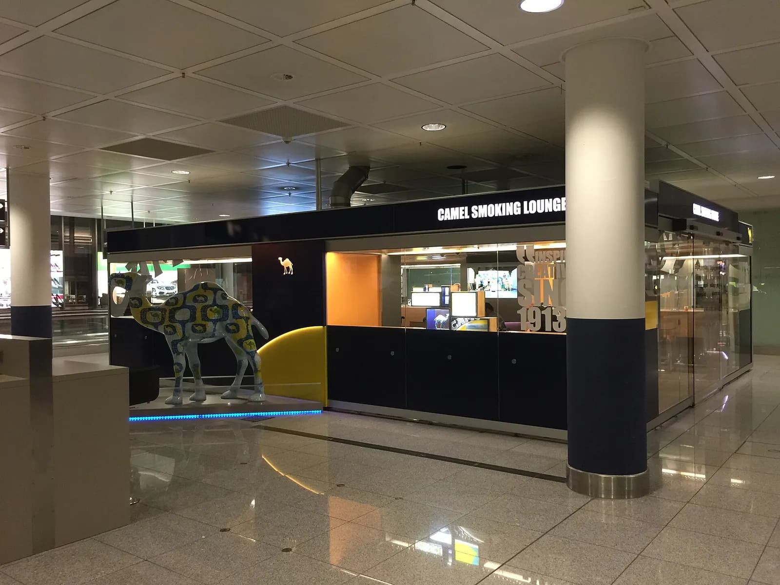 Smoking Lounge in Munich International Airport Terminal two