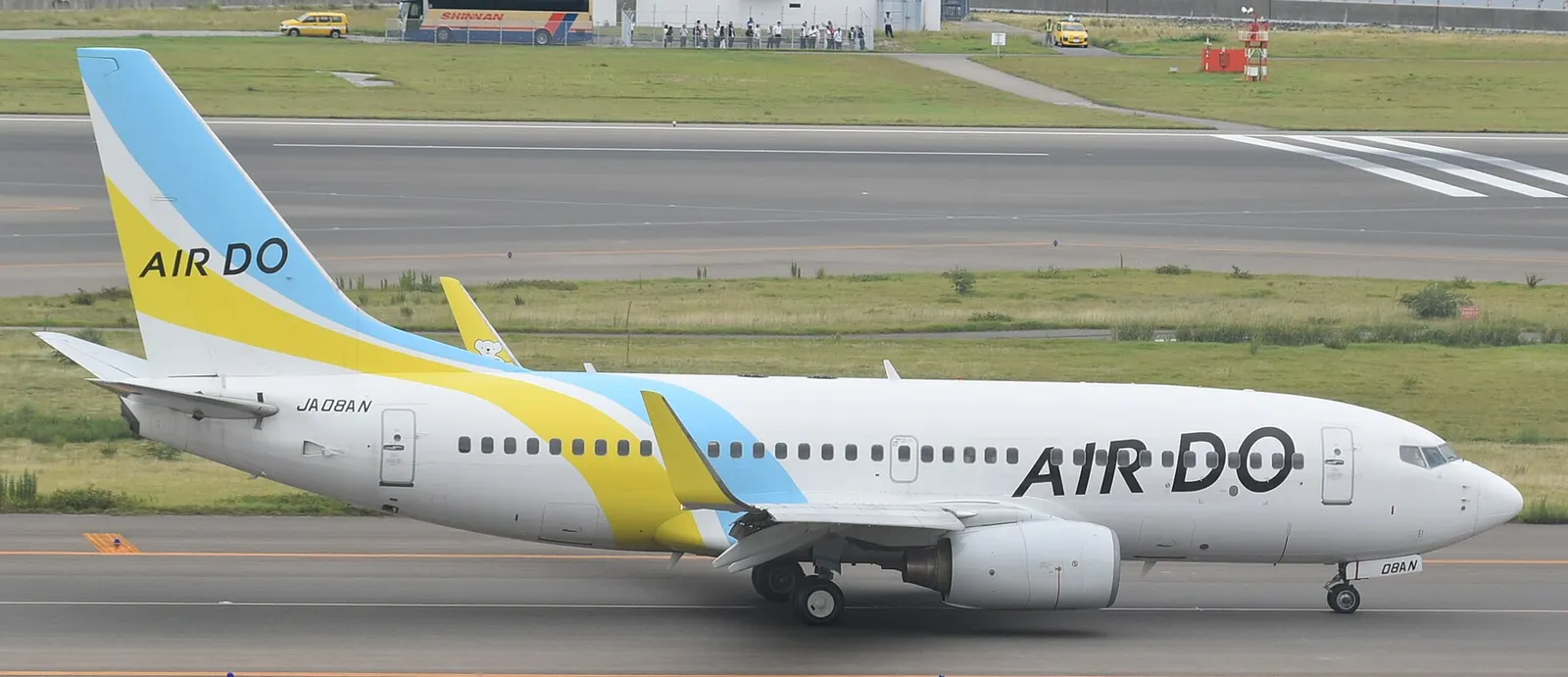 Boeing 737/7 of Hokkaido International Airlines-Air Do at Nagoya Centrair-NGO, Japan,16/09/16.