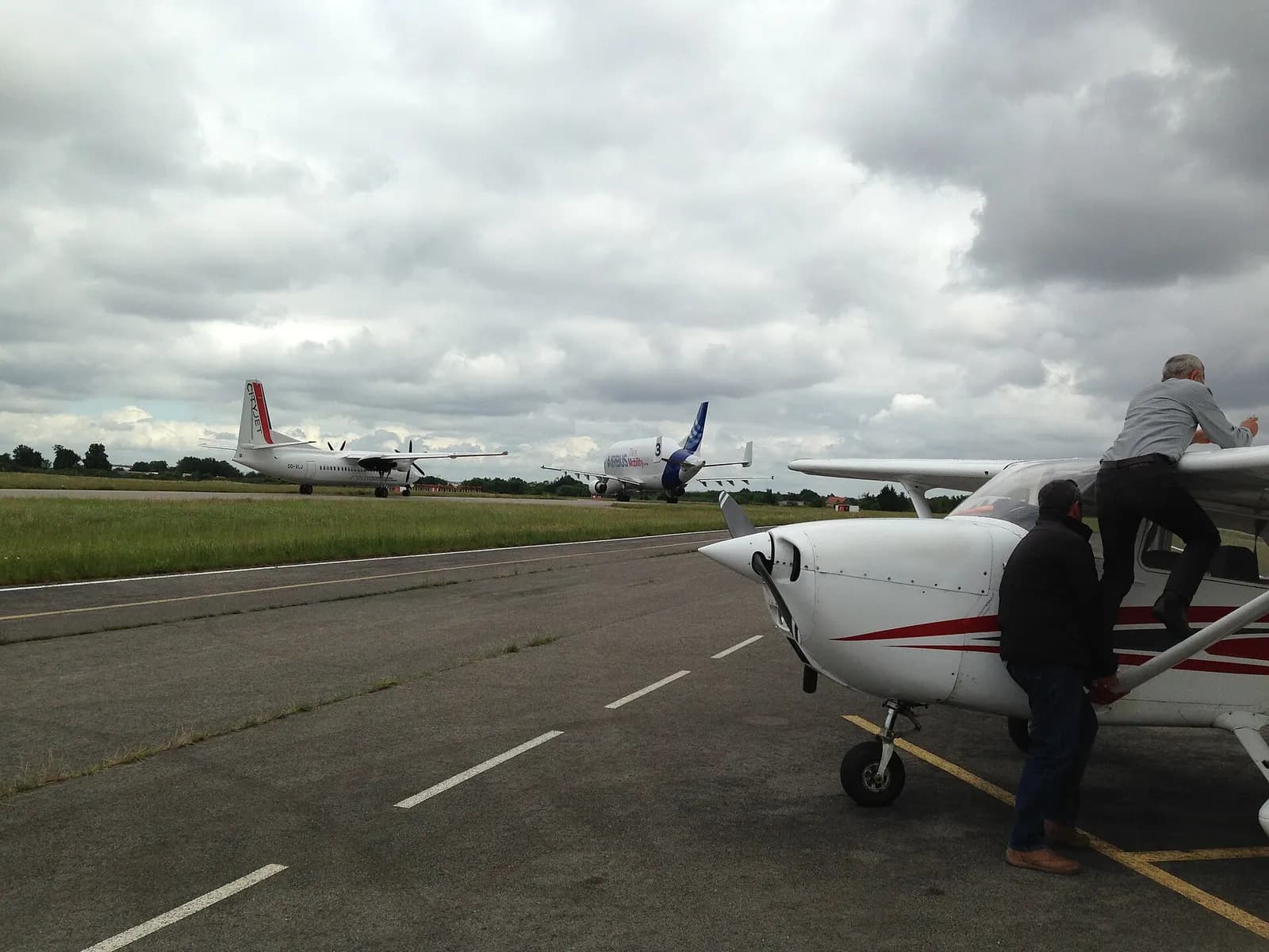 Apron view at Nantes Atlantique Airport