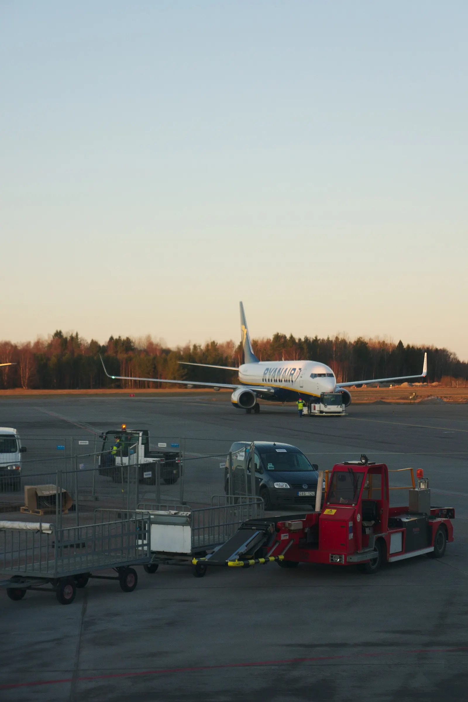 Aircraft at Stockholm Skavsta Airport