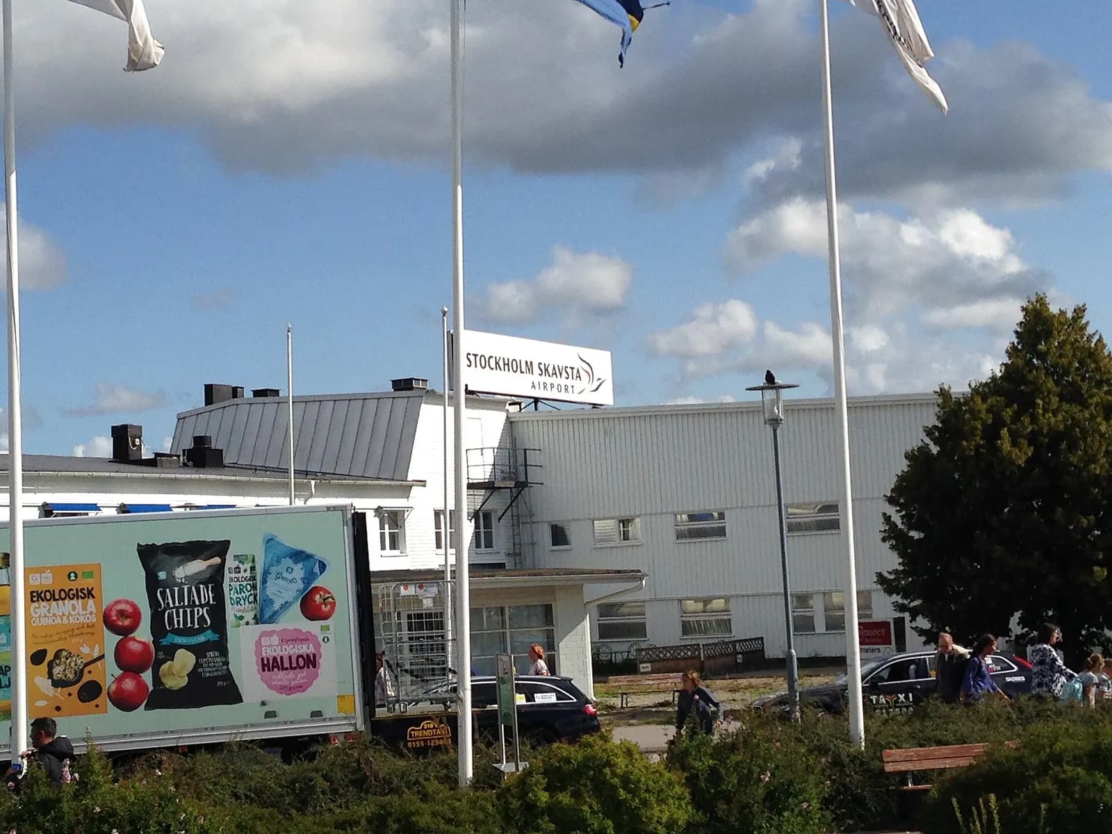 Stockholm Skavsta Airport terminal and apron view (2019)