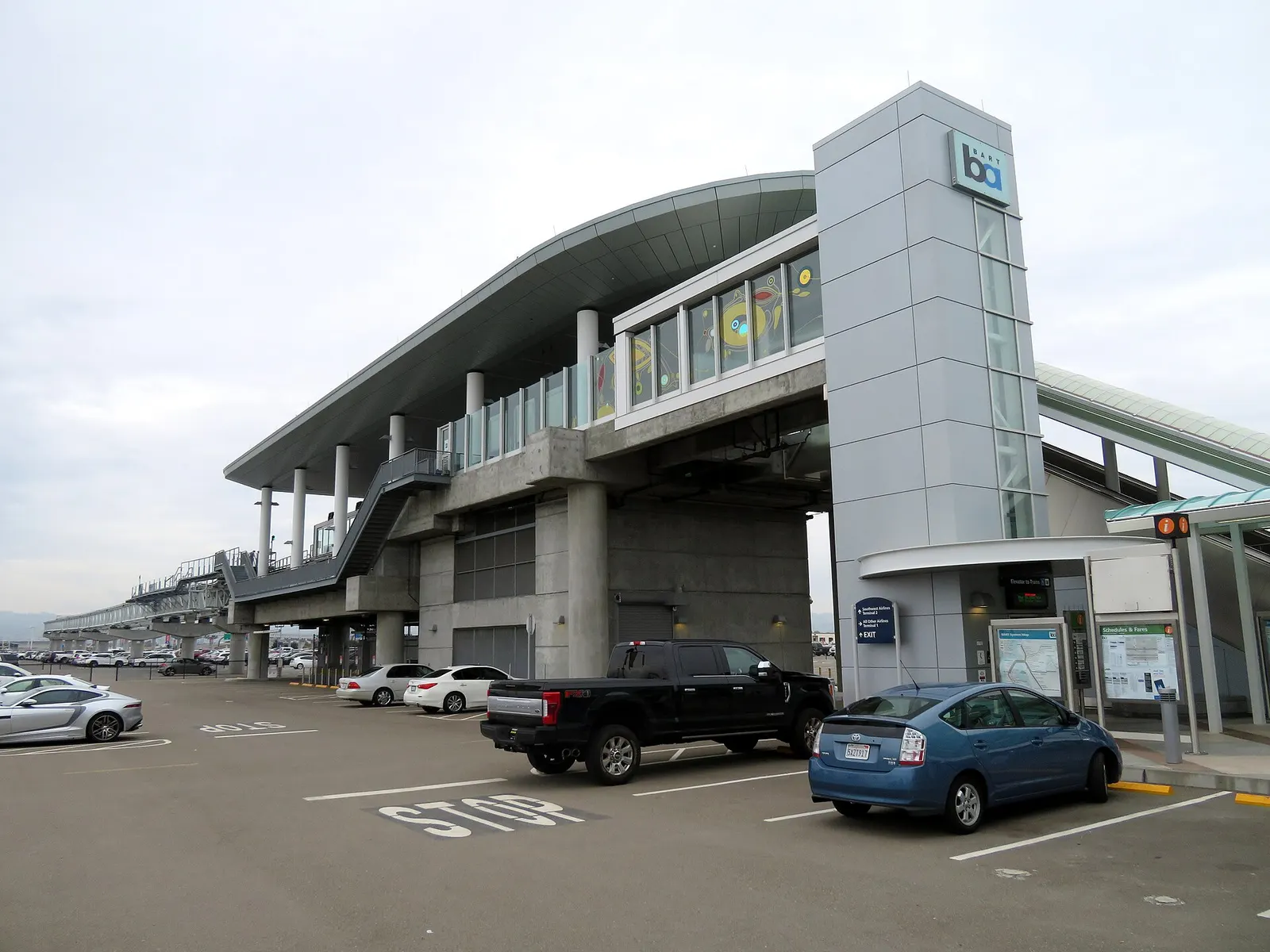 Oakland International Airport station in March 2018