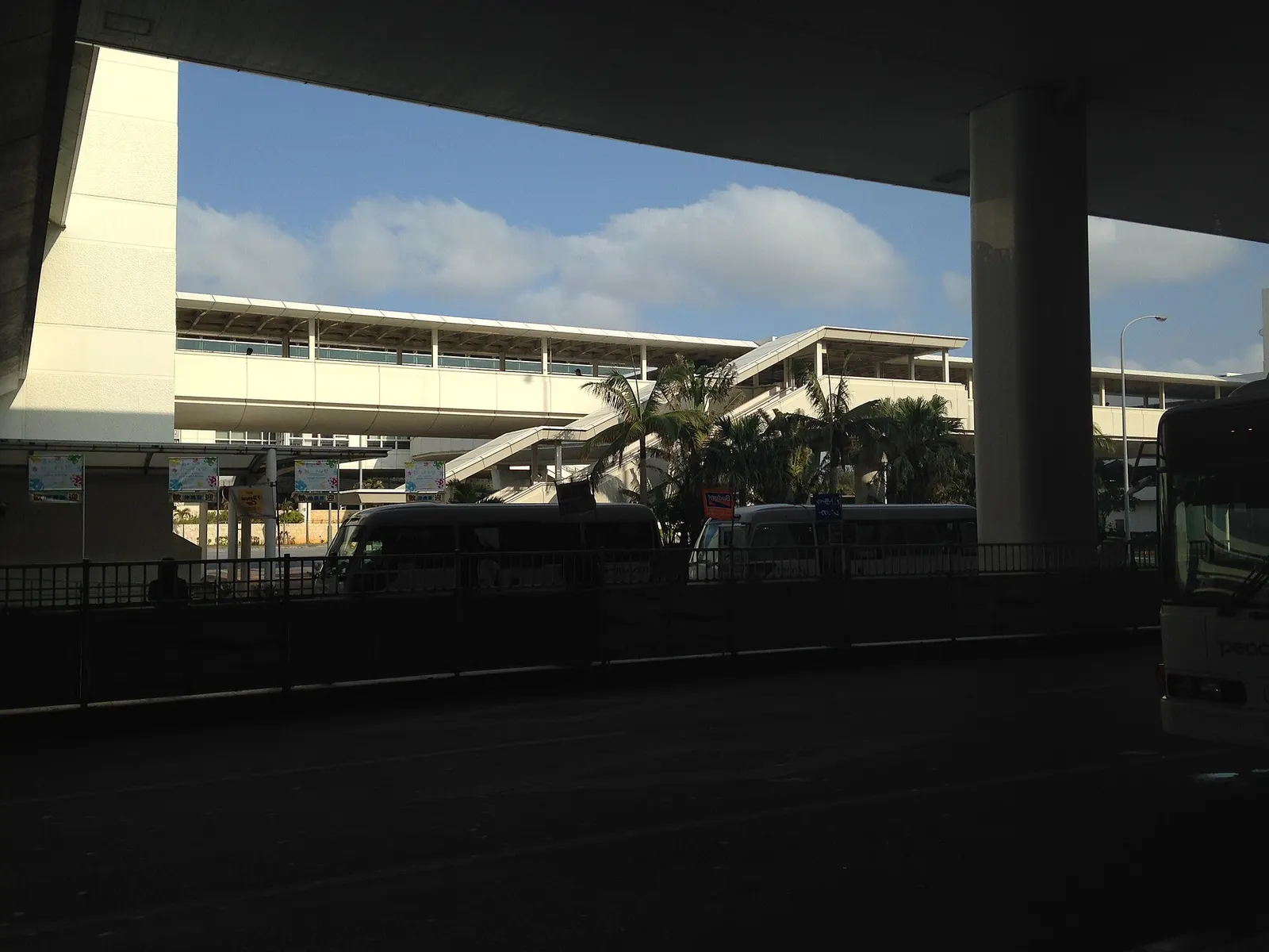 View from the 1st floor of Naha Airport domestic terminal
