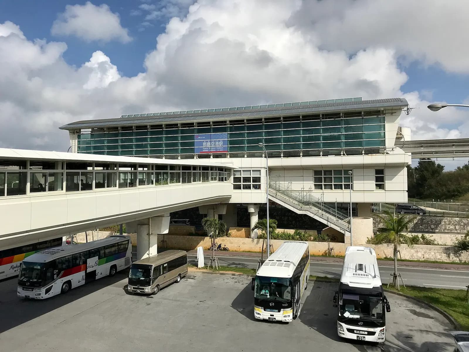 Naha Airport Station building on the Yui Rail monorail