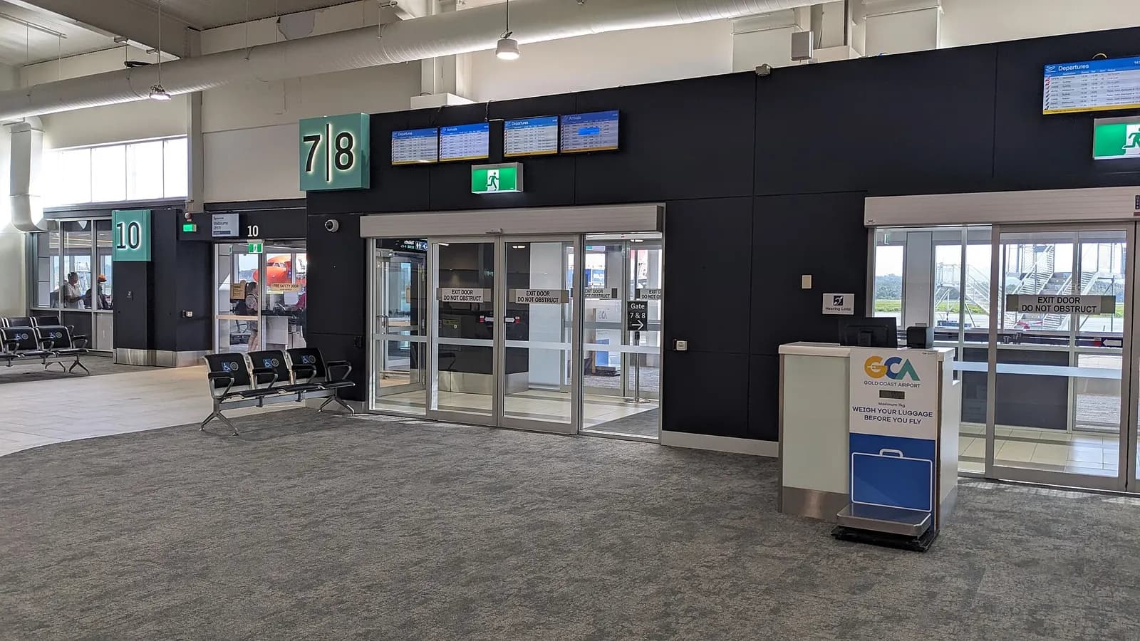 Gates 7 and 8 at Gold Coast Airport