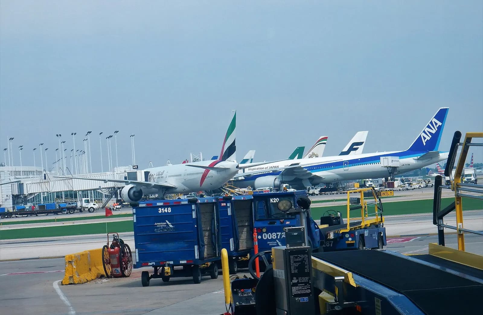 A diverse collection of airlines gathered at ORD during the busy summer season.
