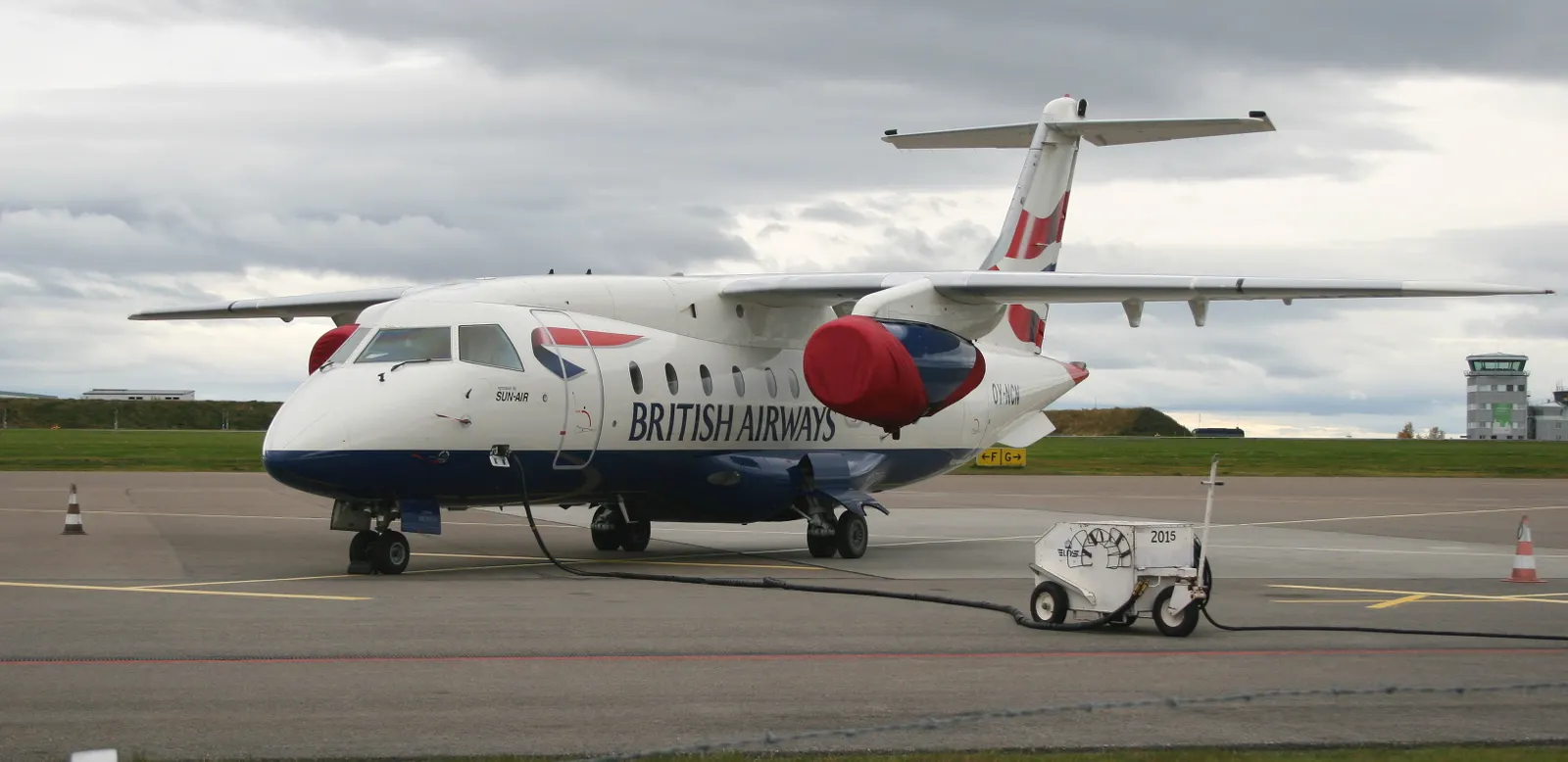 A Sun Air of Scandinavia Dornier 328JET at Åre Östersund Airport.